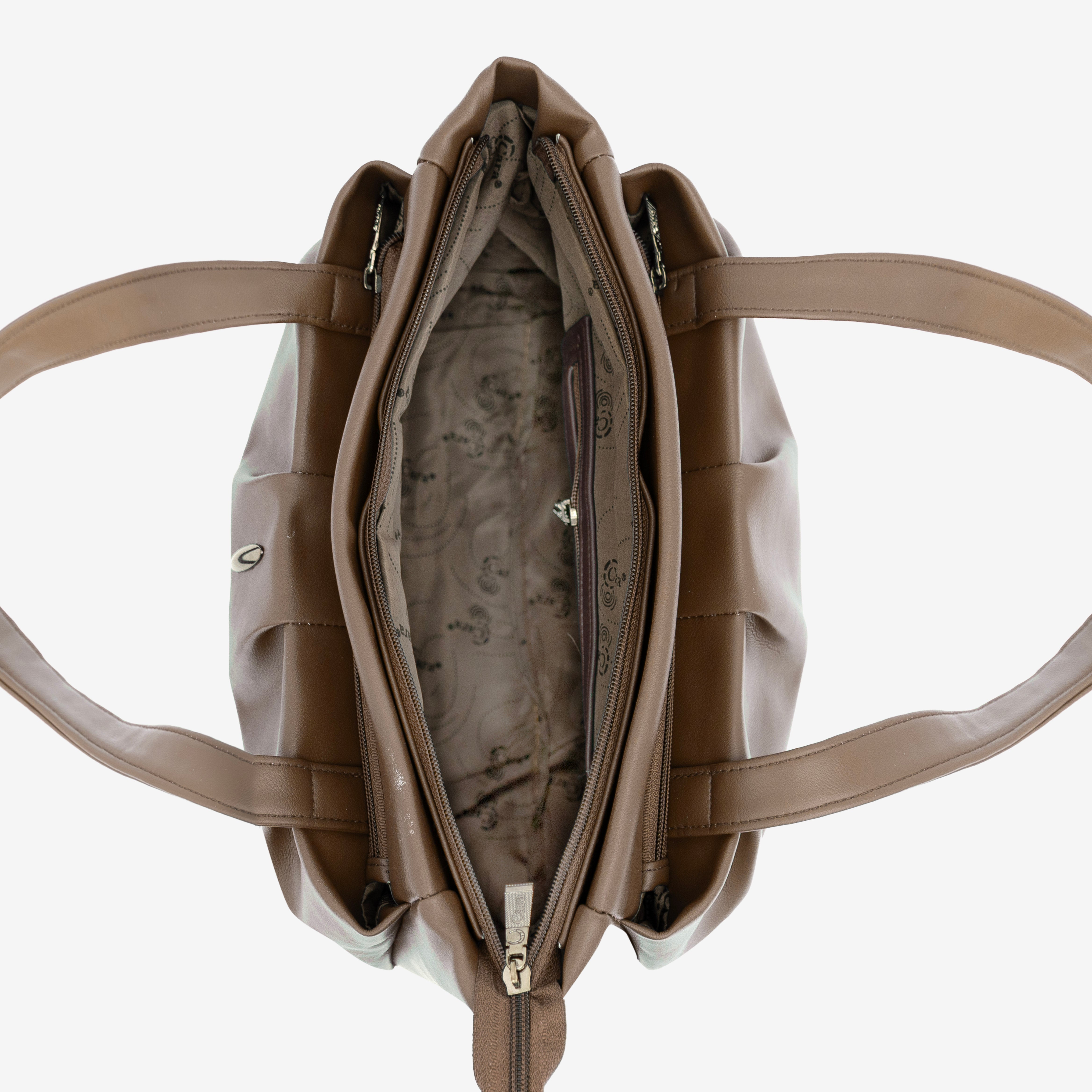 Walnut Glow Charm Handbag