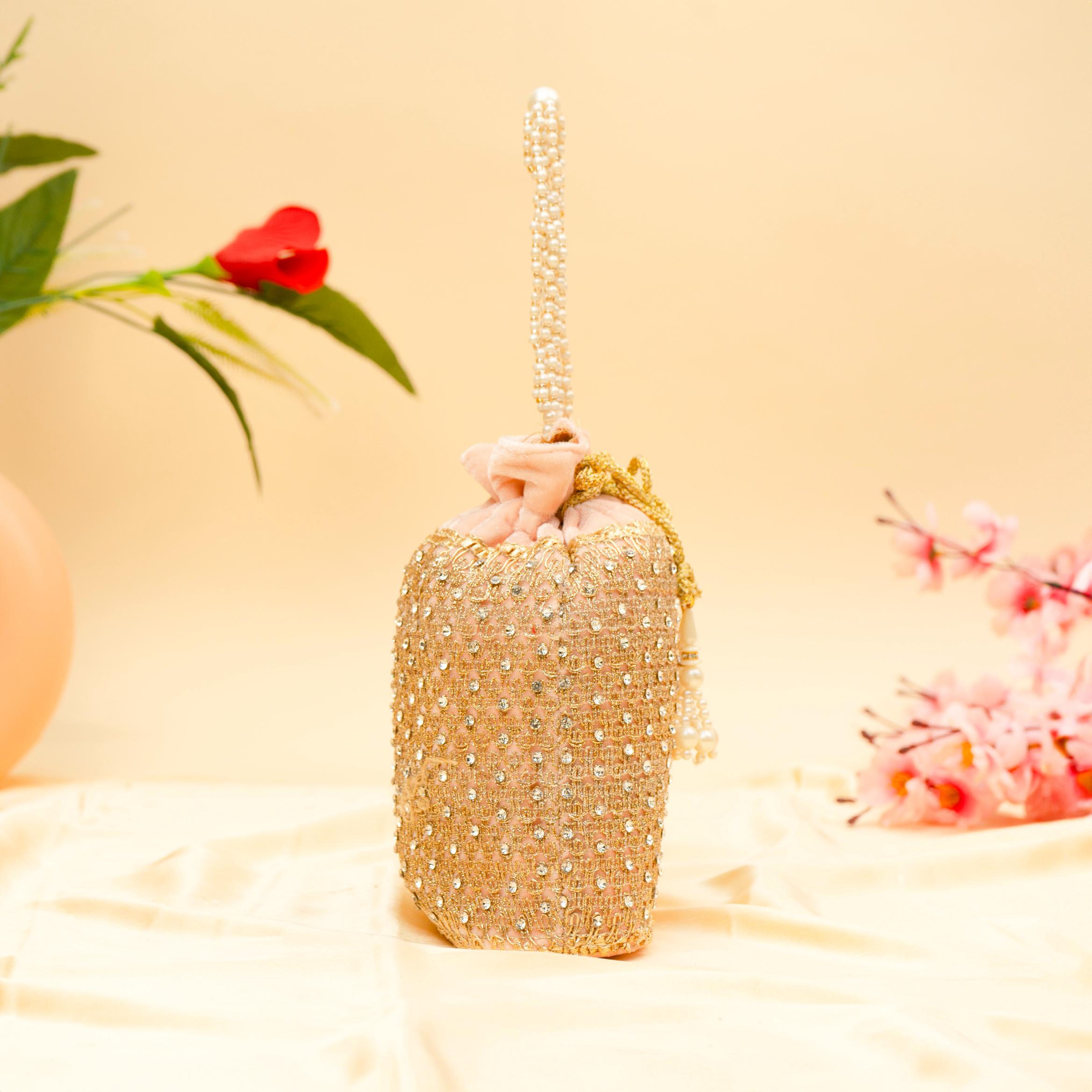 Opulent Thread & Pearl Potli