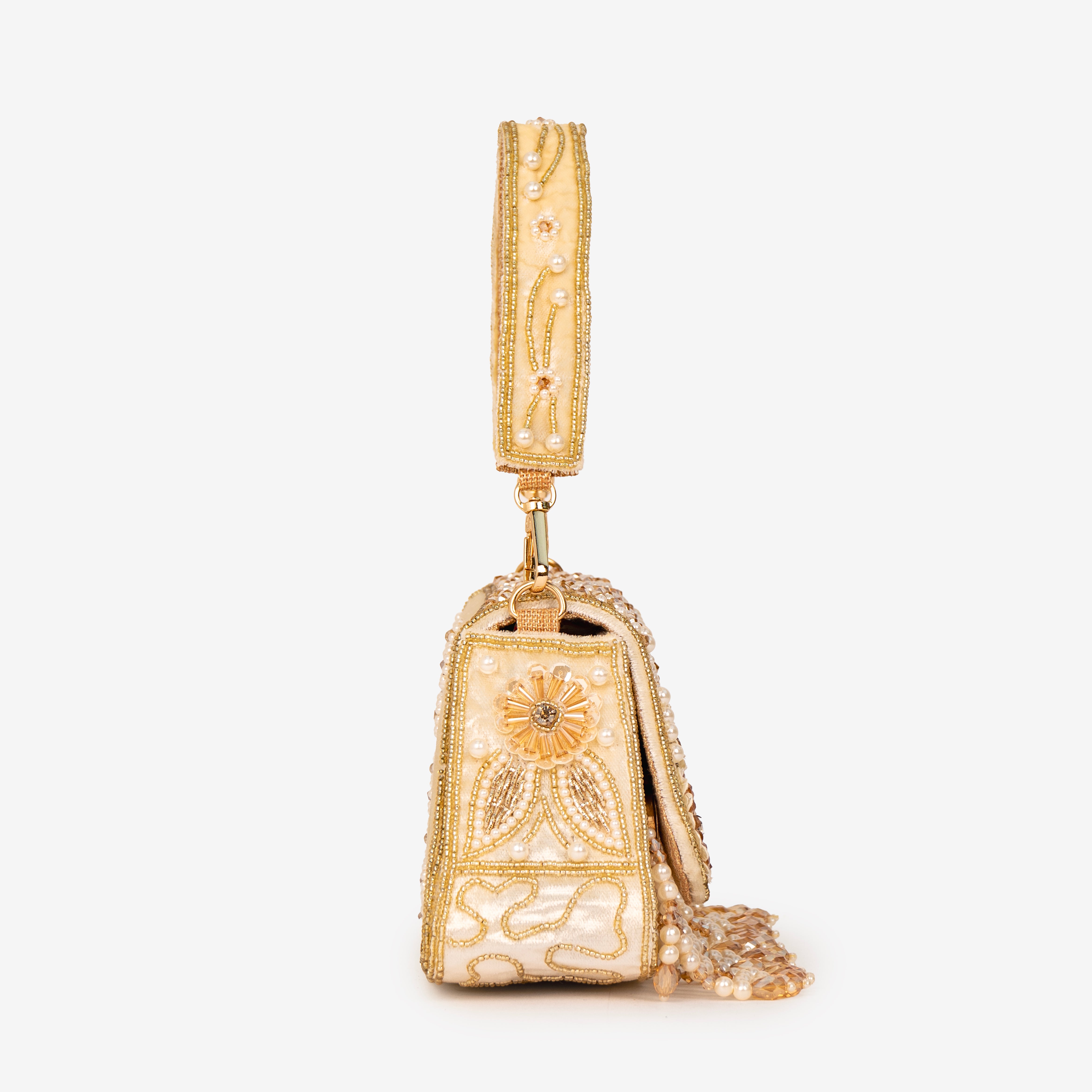 Intricate Beaded Party Shoulder Bag