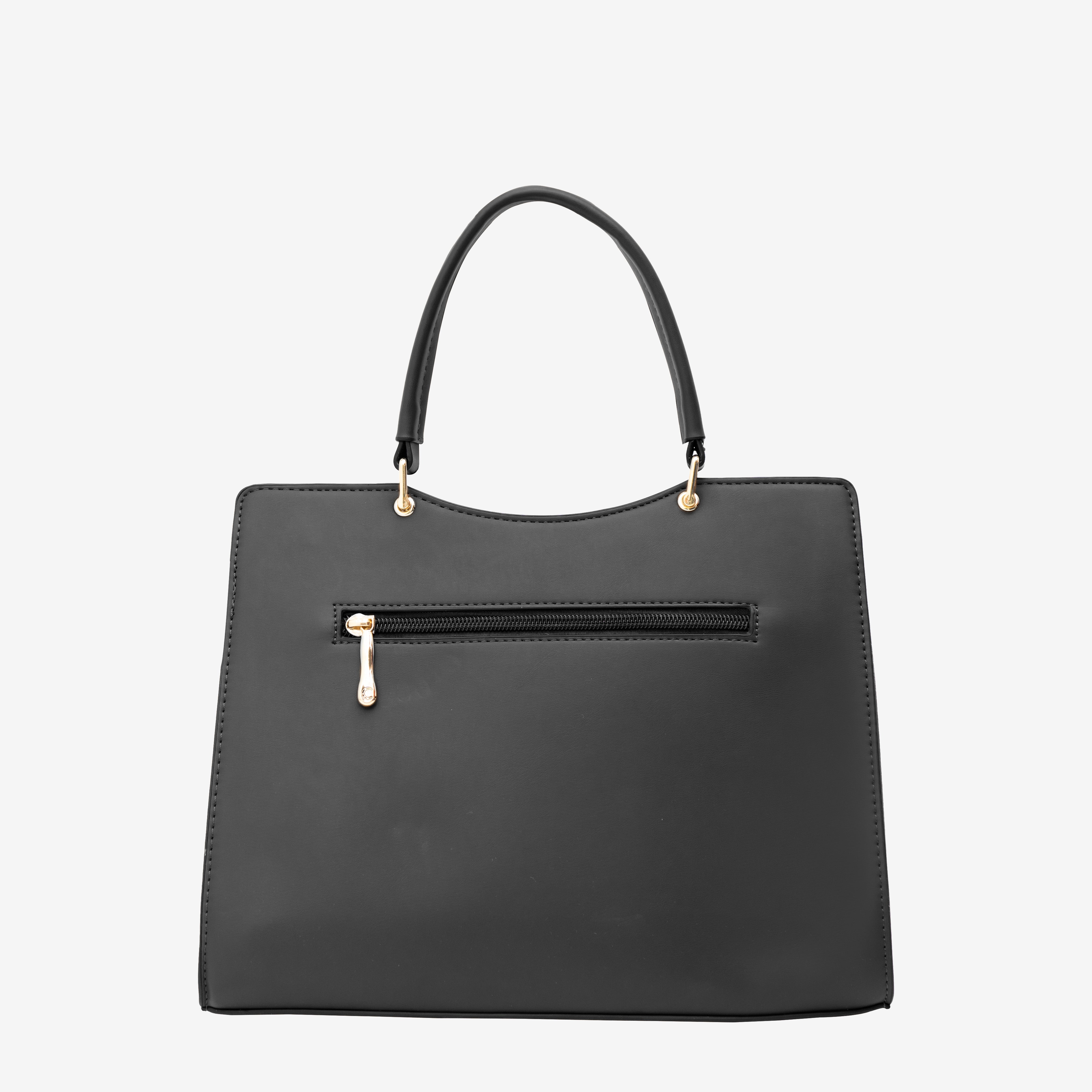 Black Casual Carry Handbag | Cara