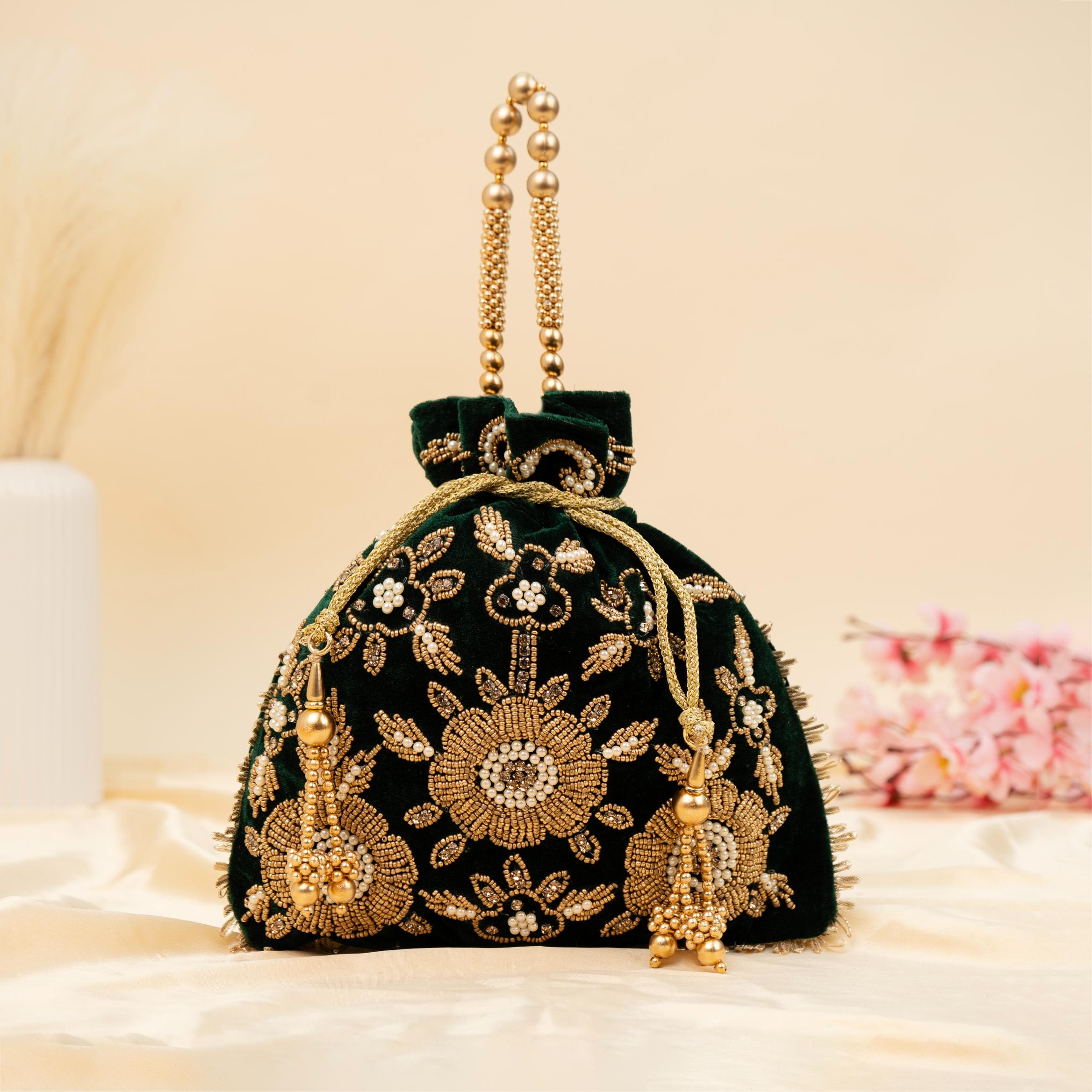 The Velvet Bloom Potli