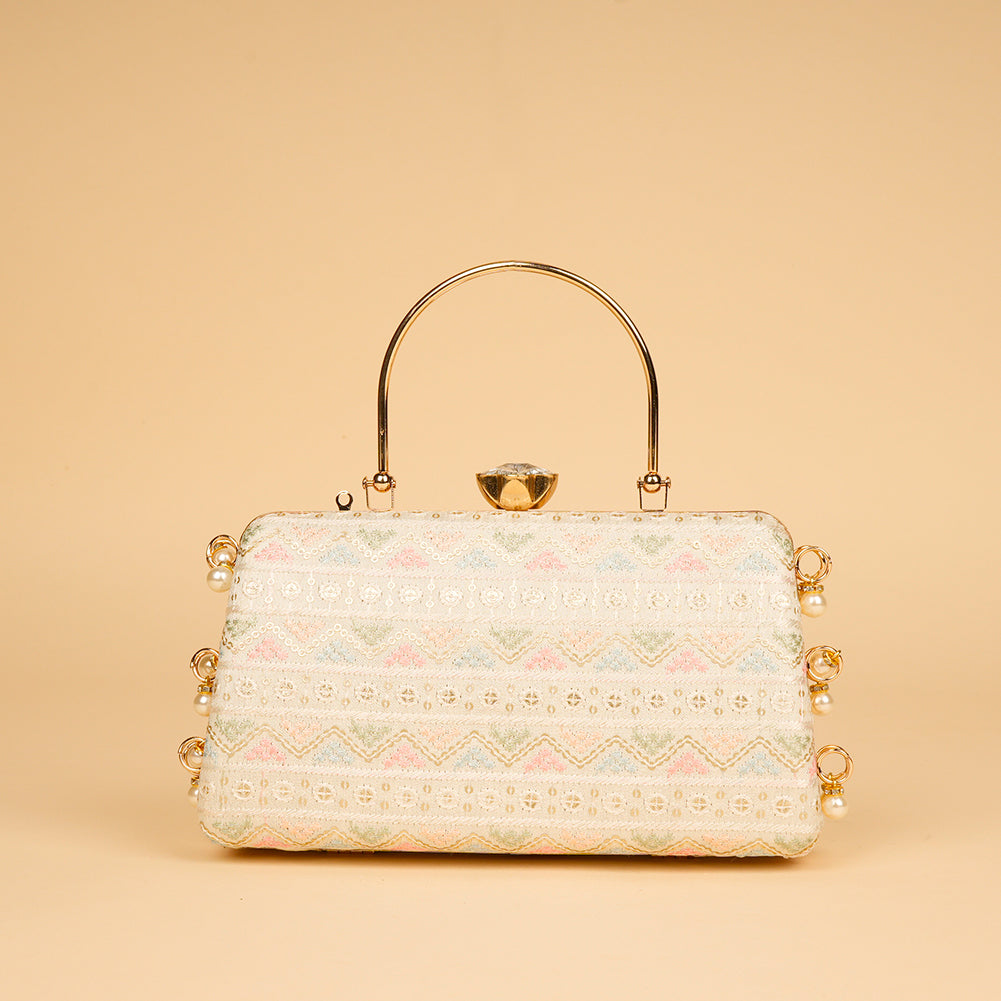 Scarlet Crown Clutch