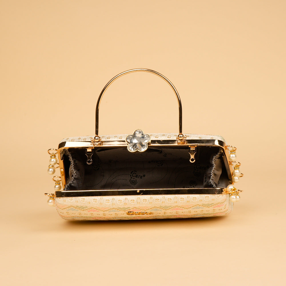 Scarlet Crown Clutch