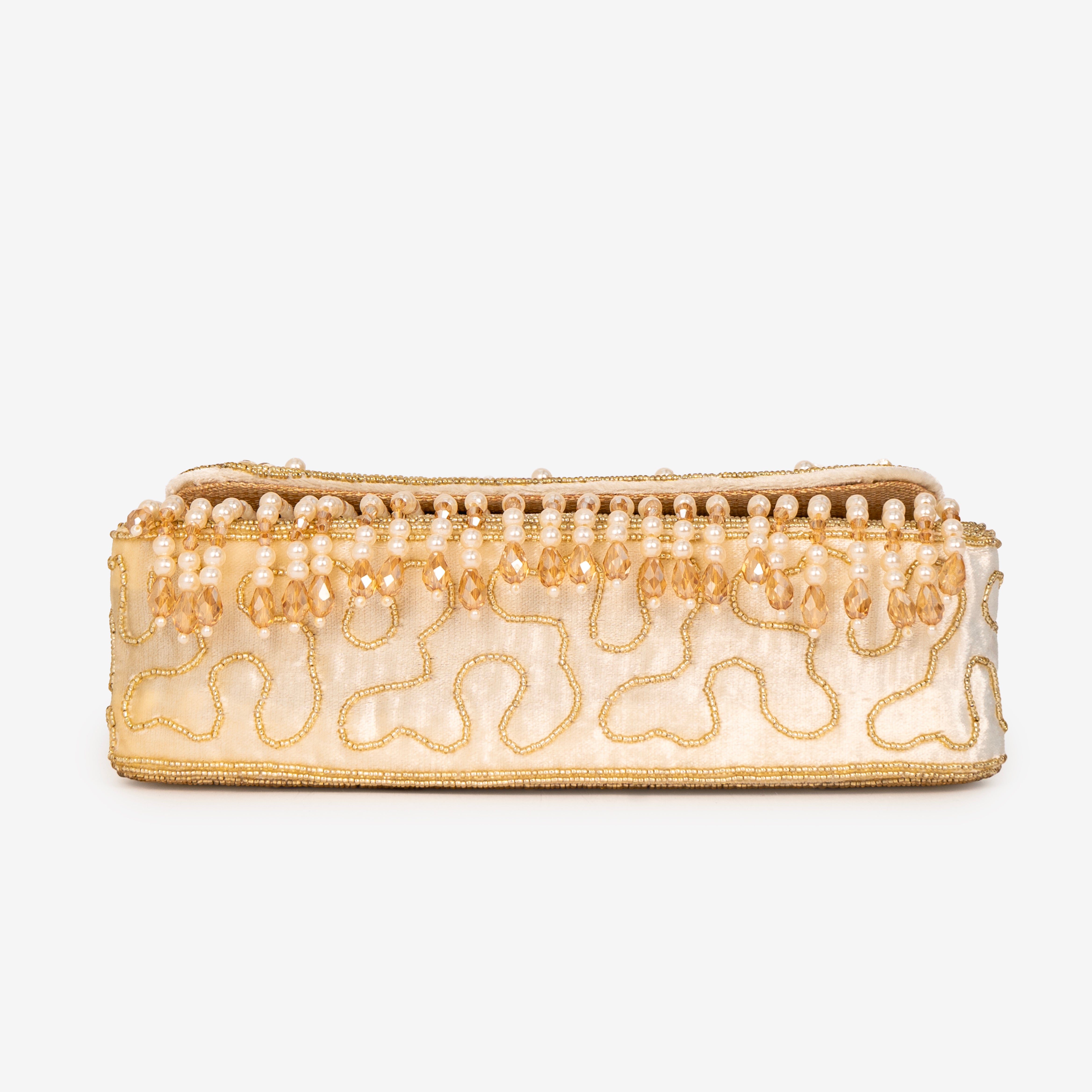 Intricate Beaded Party Shoulder Bag