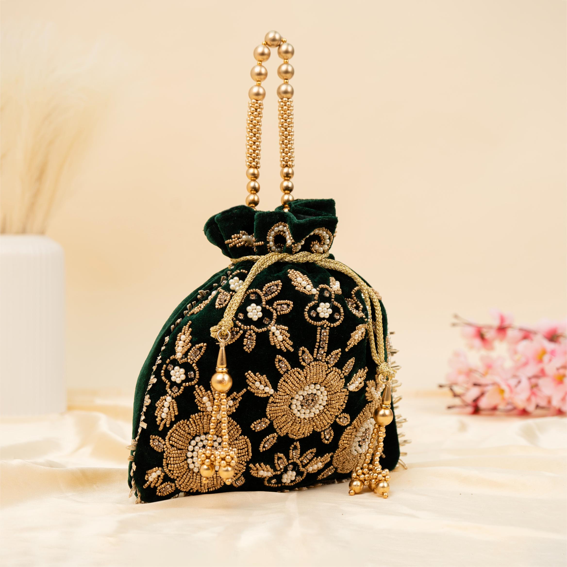 The Velvet Bloom Potli