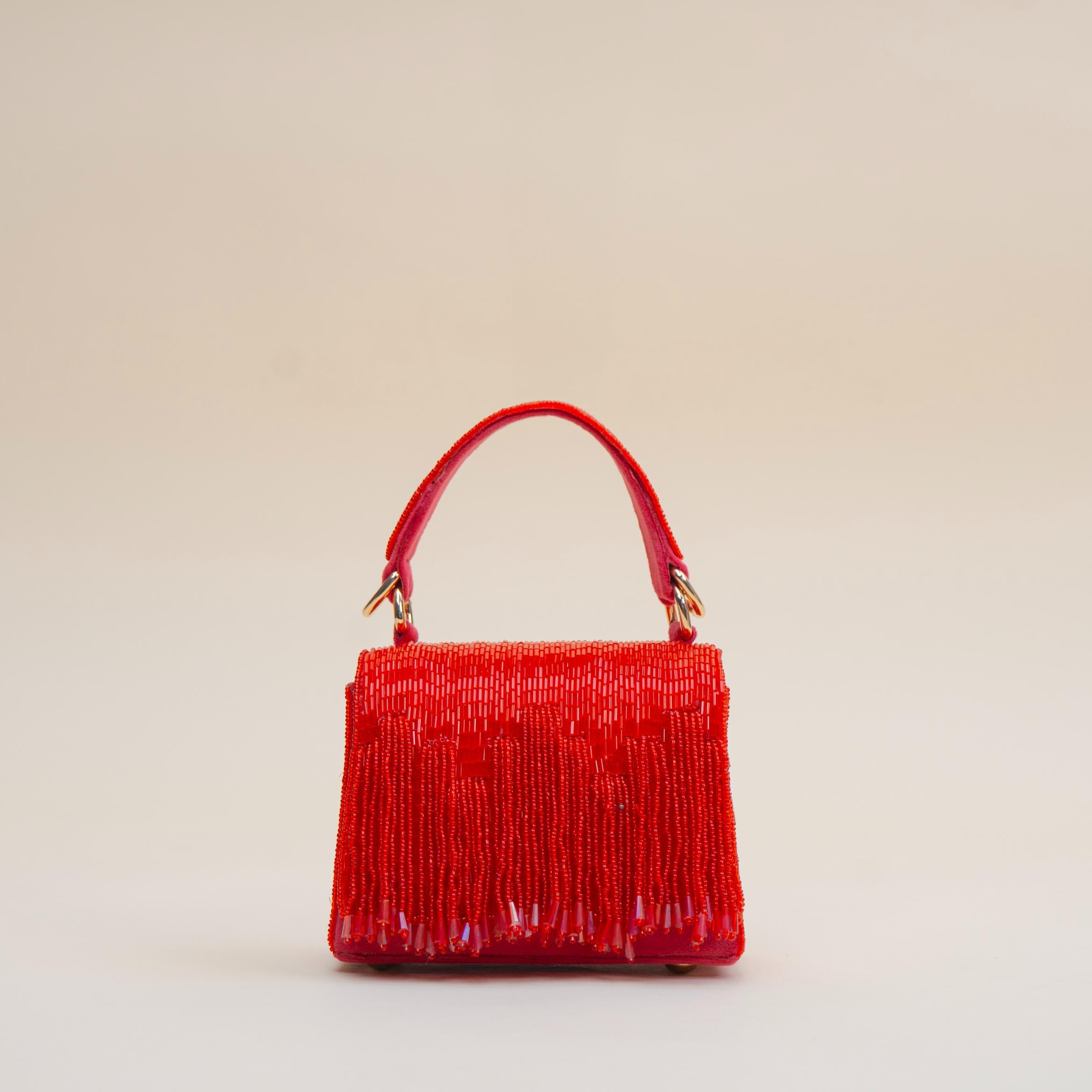 Glitz Fringe Clutch