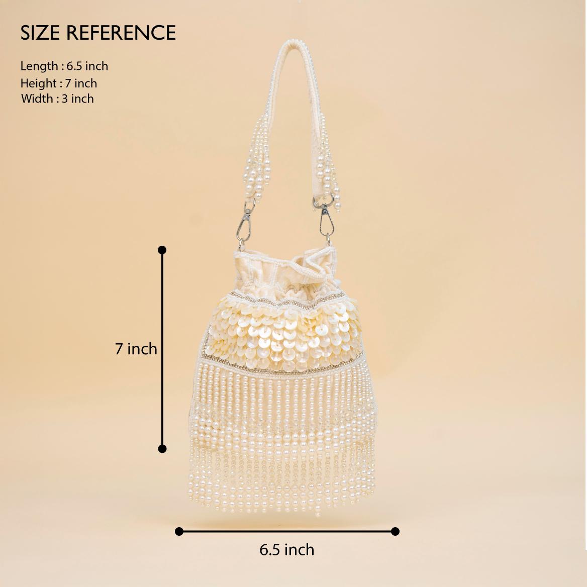 Royal Tassel Sequin Potli