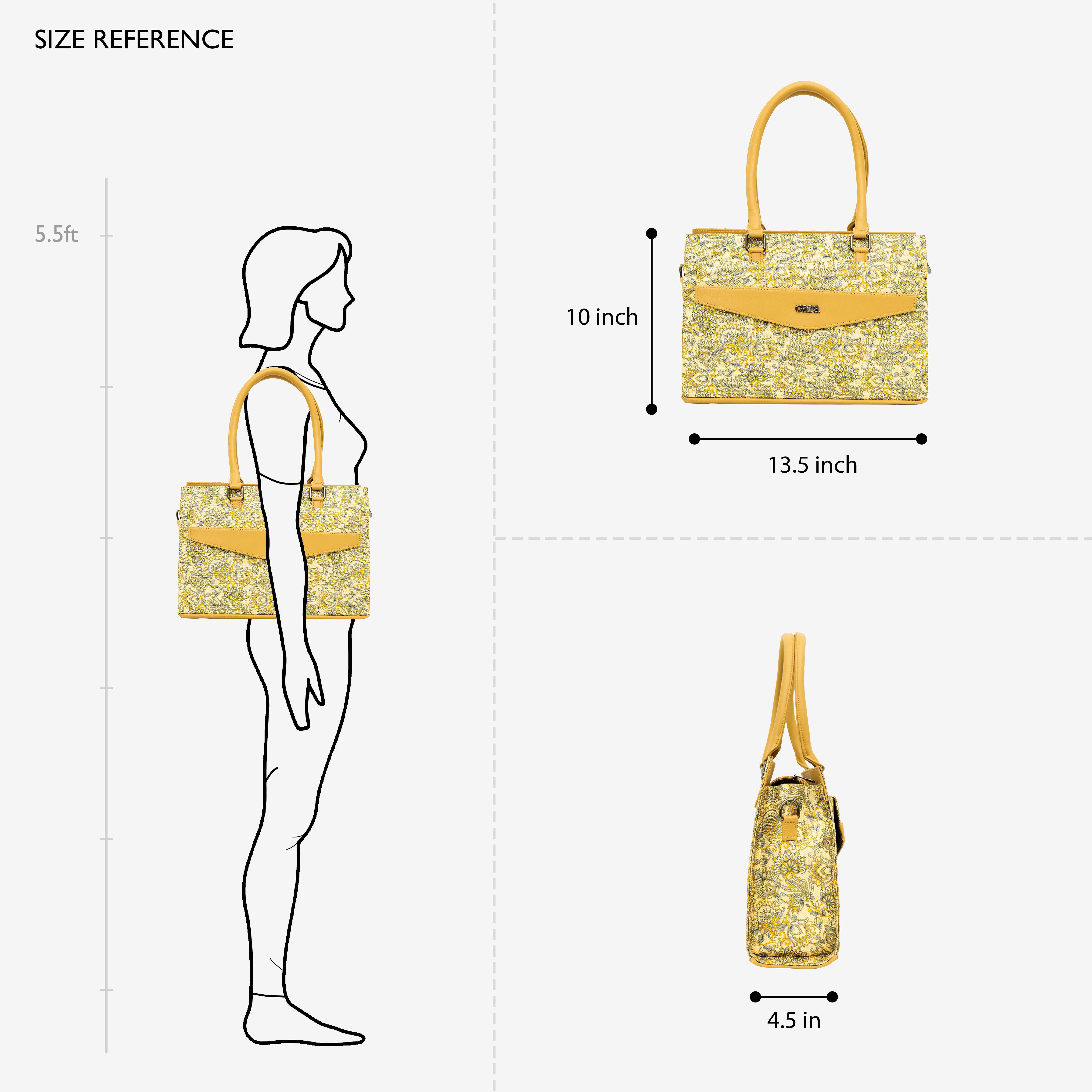 Yellow Flawless Crafted handbag | Cara