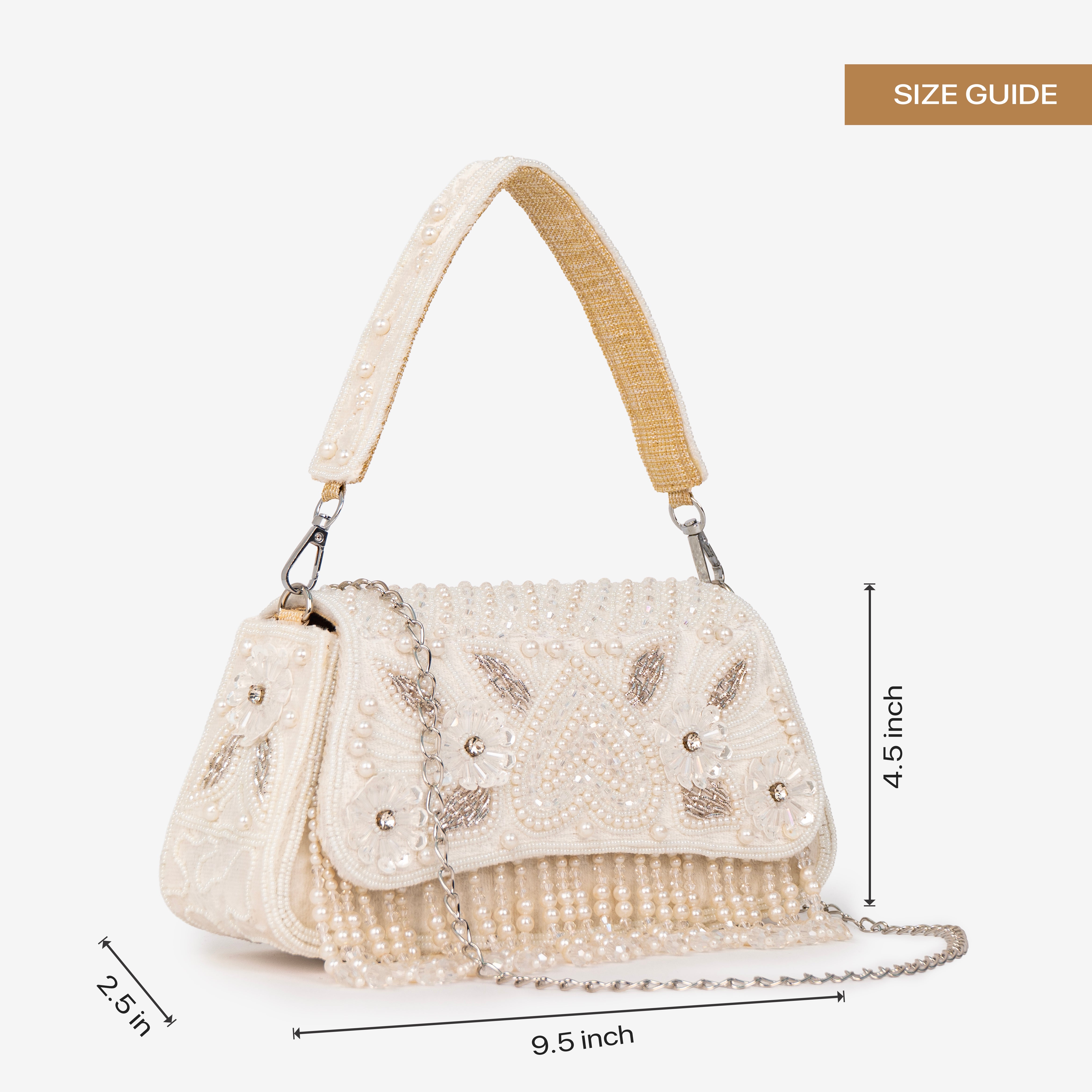 Intricate Beaded Party Shoulder Bag