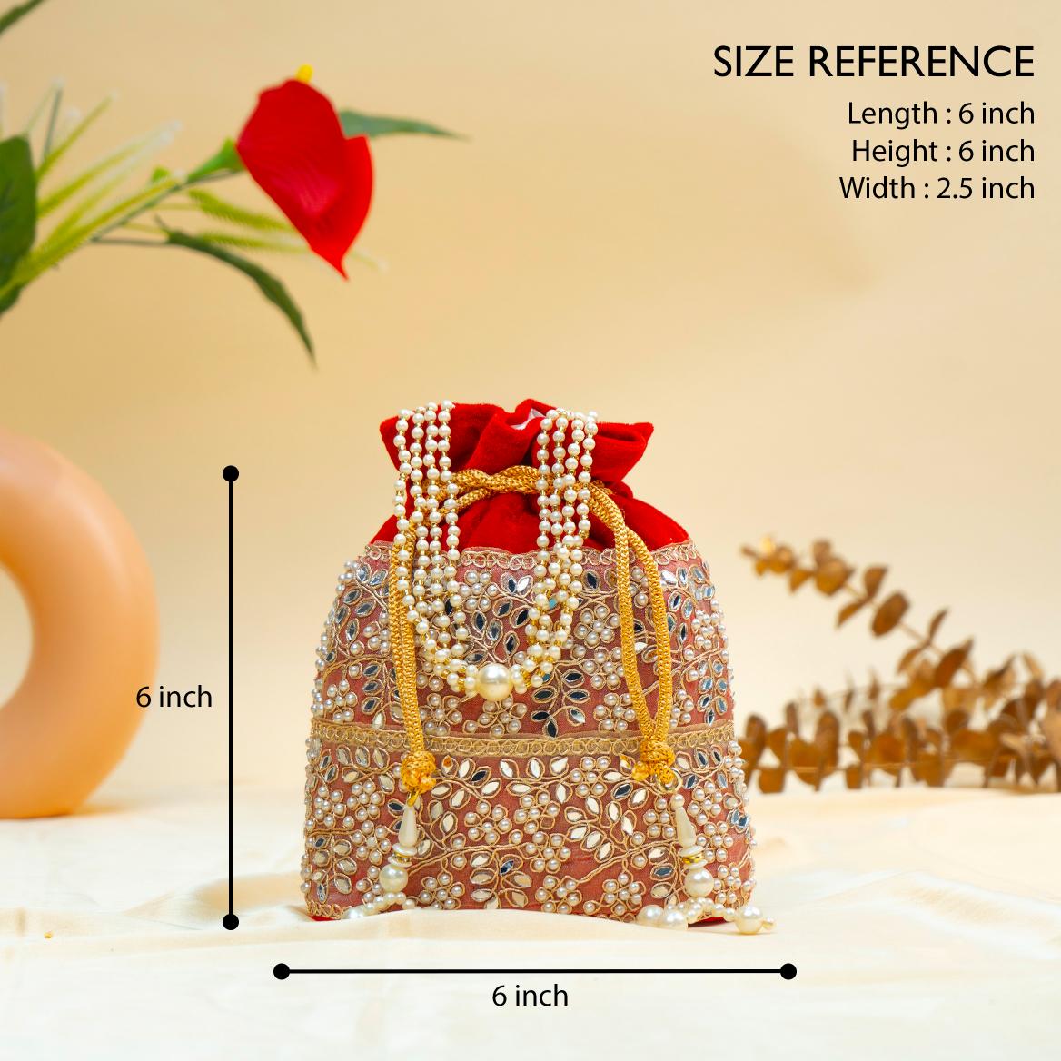 Grace Pearl Bead Potli