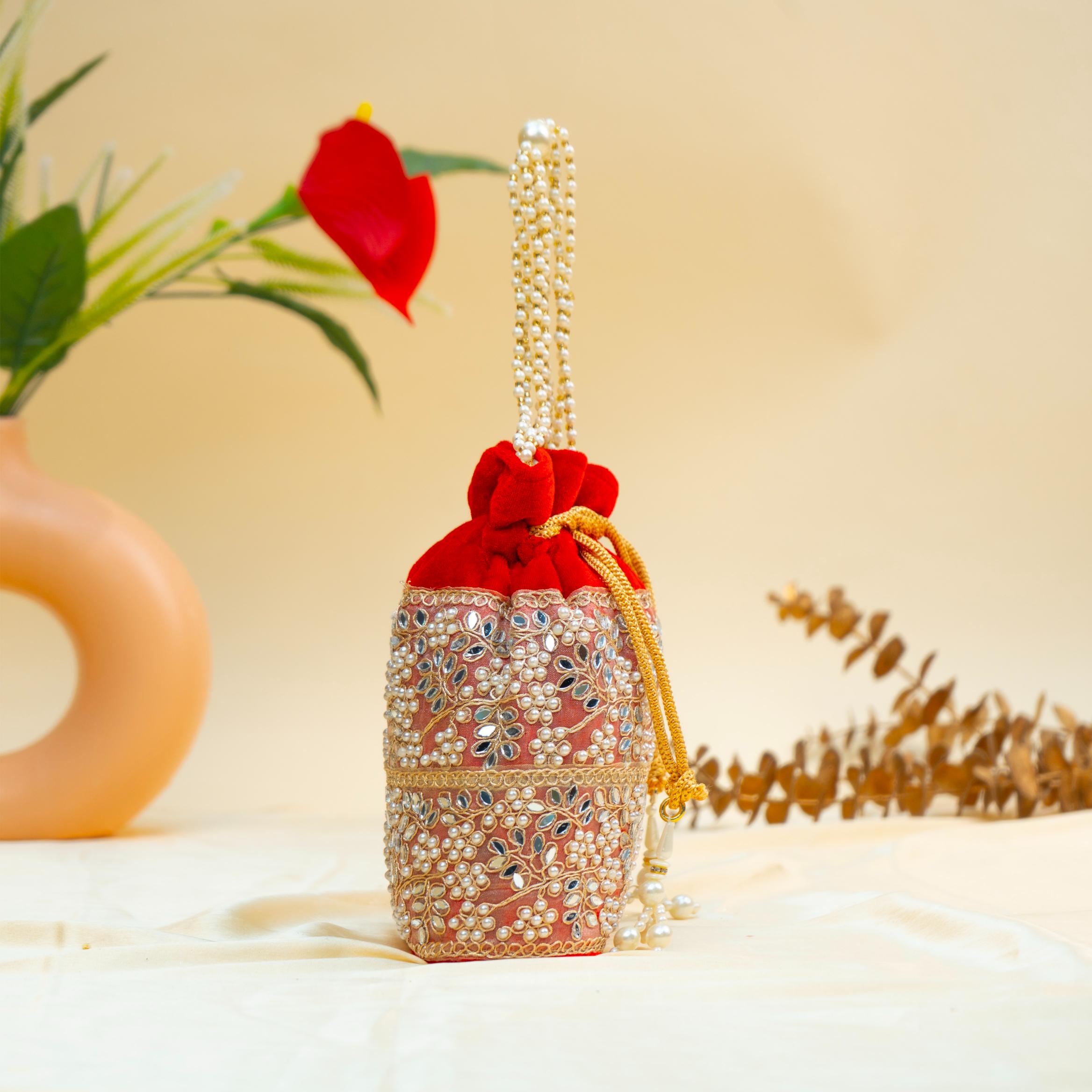 Grace Pearl Bead Potli