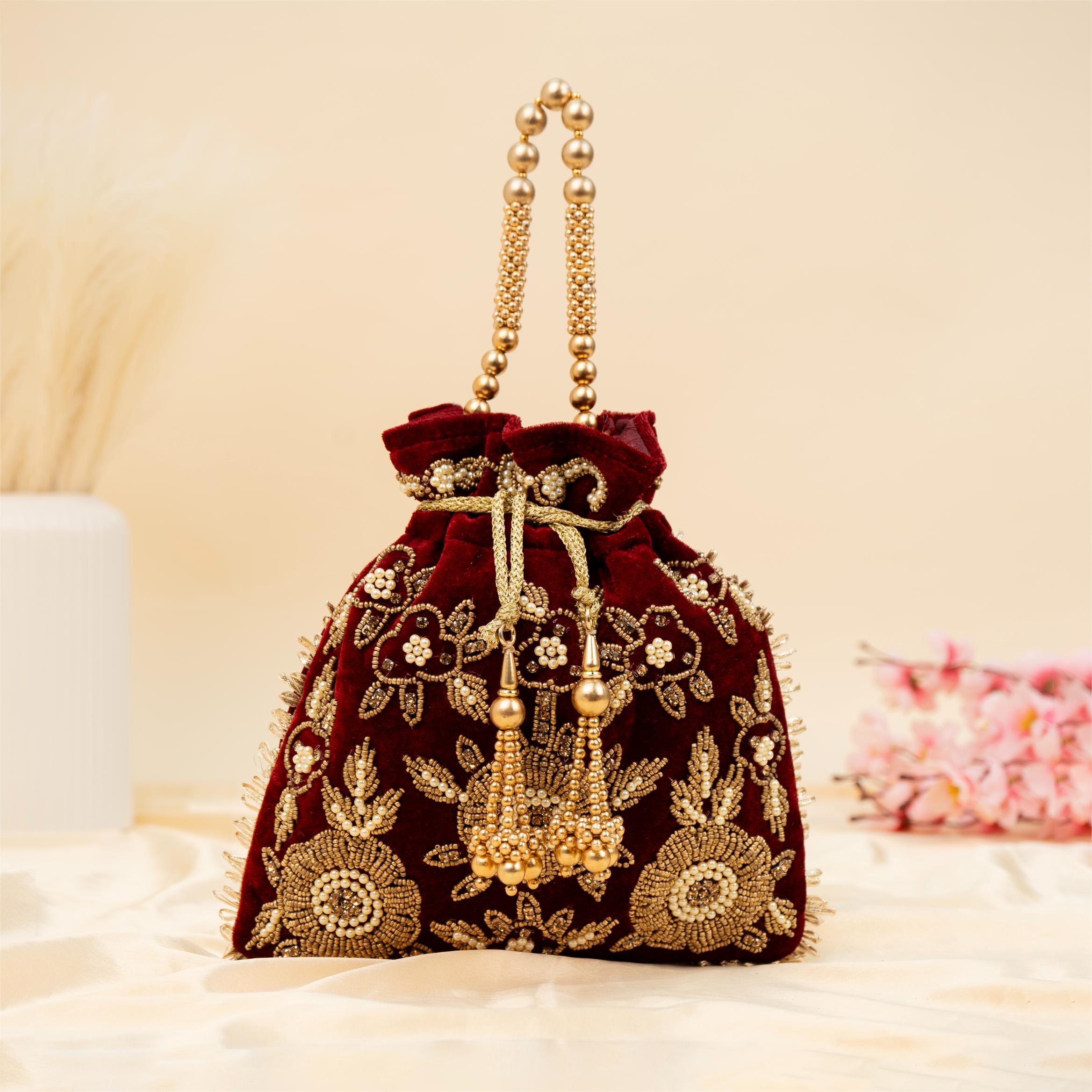 The Velvet Bloom Potli