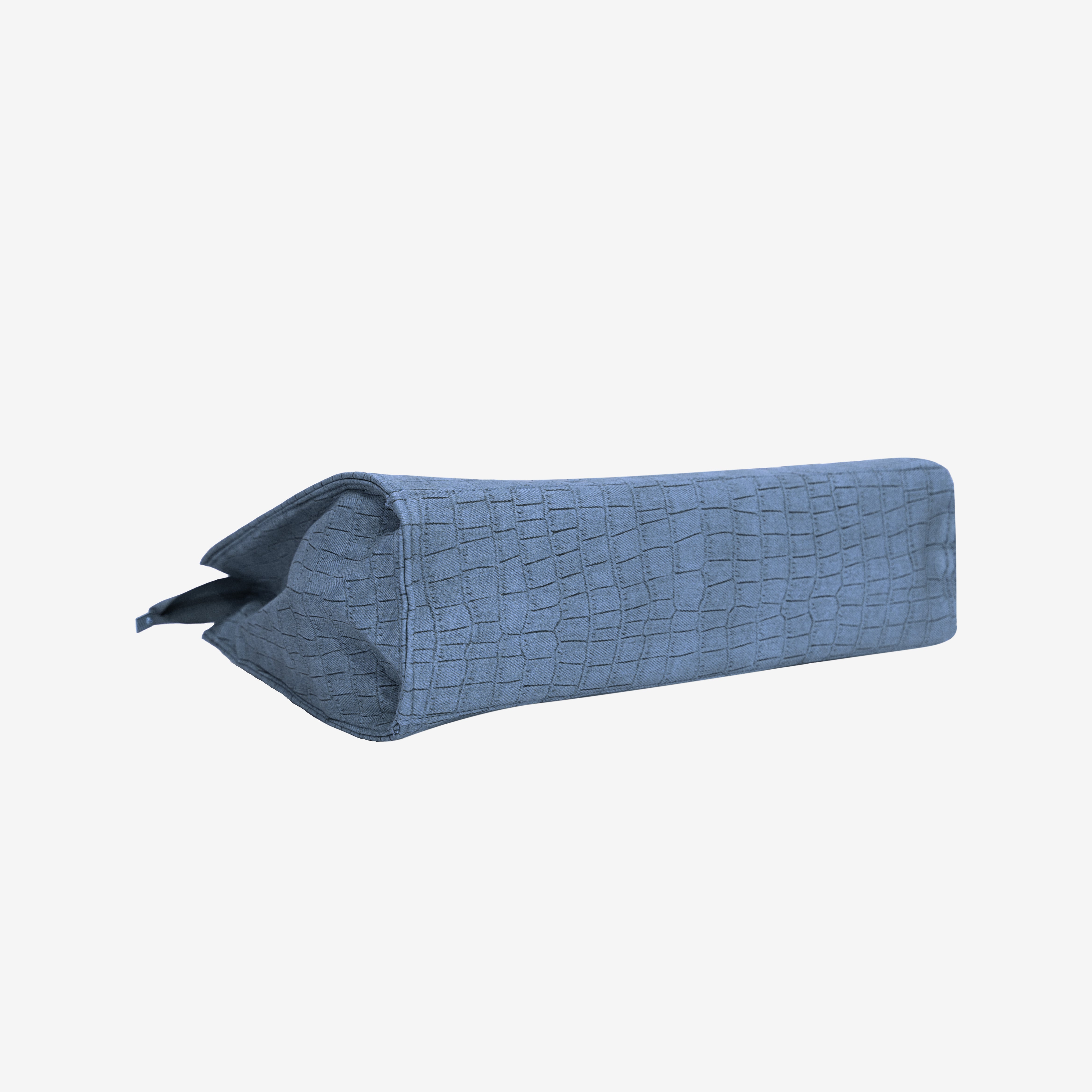 Blue Croc Textured Shoulder Bag | Cara