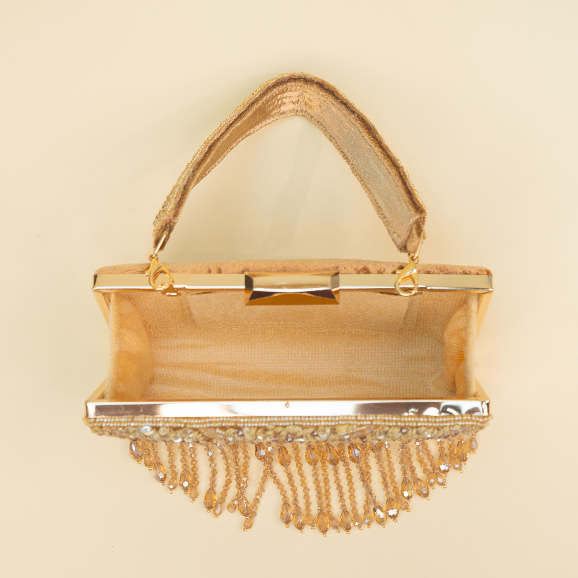 Timeless Pearl Gold Clutch
