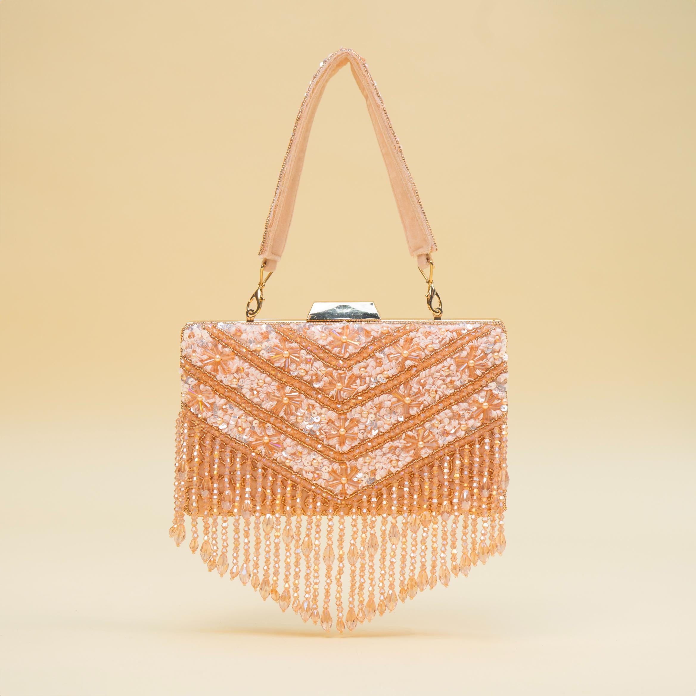 Timeless Pearl Gold Clutch
