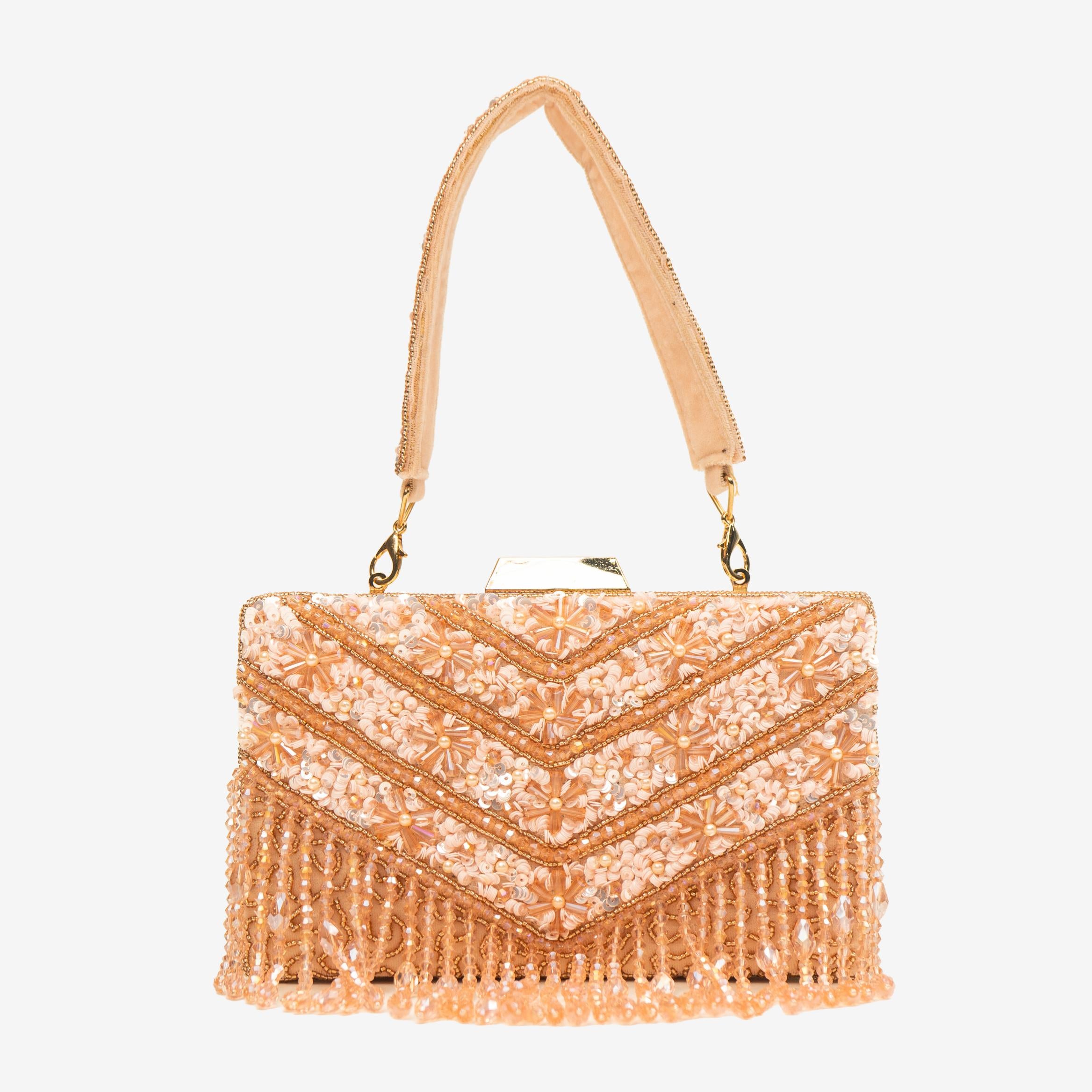 Timeless Pearl Gold Clutch