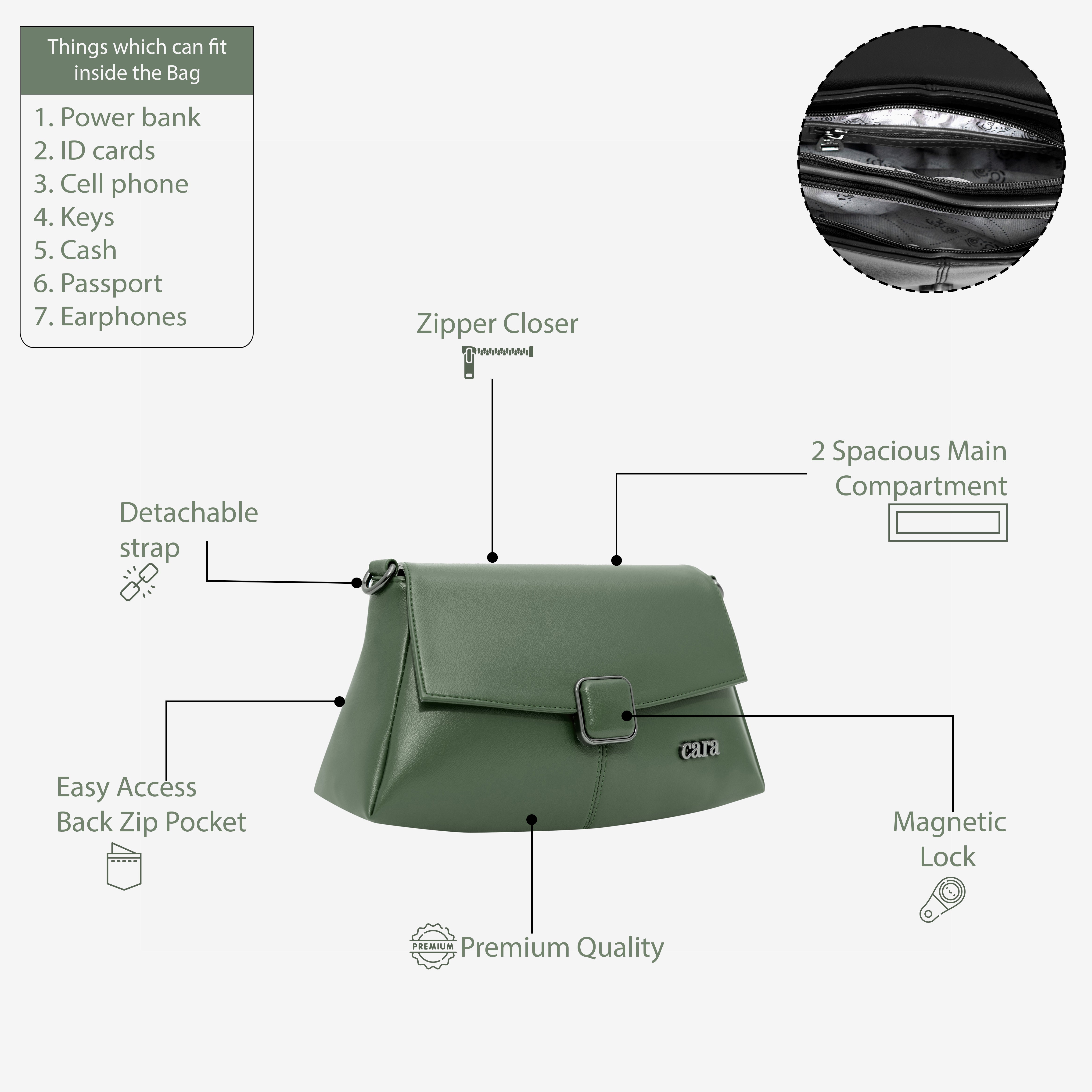 Modish carry sling bag | CARA