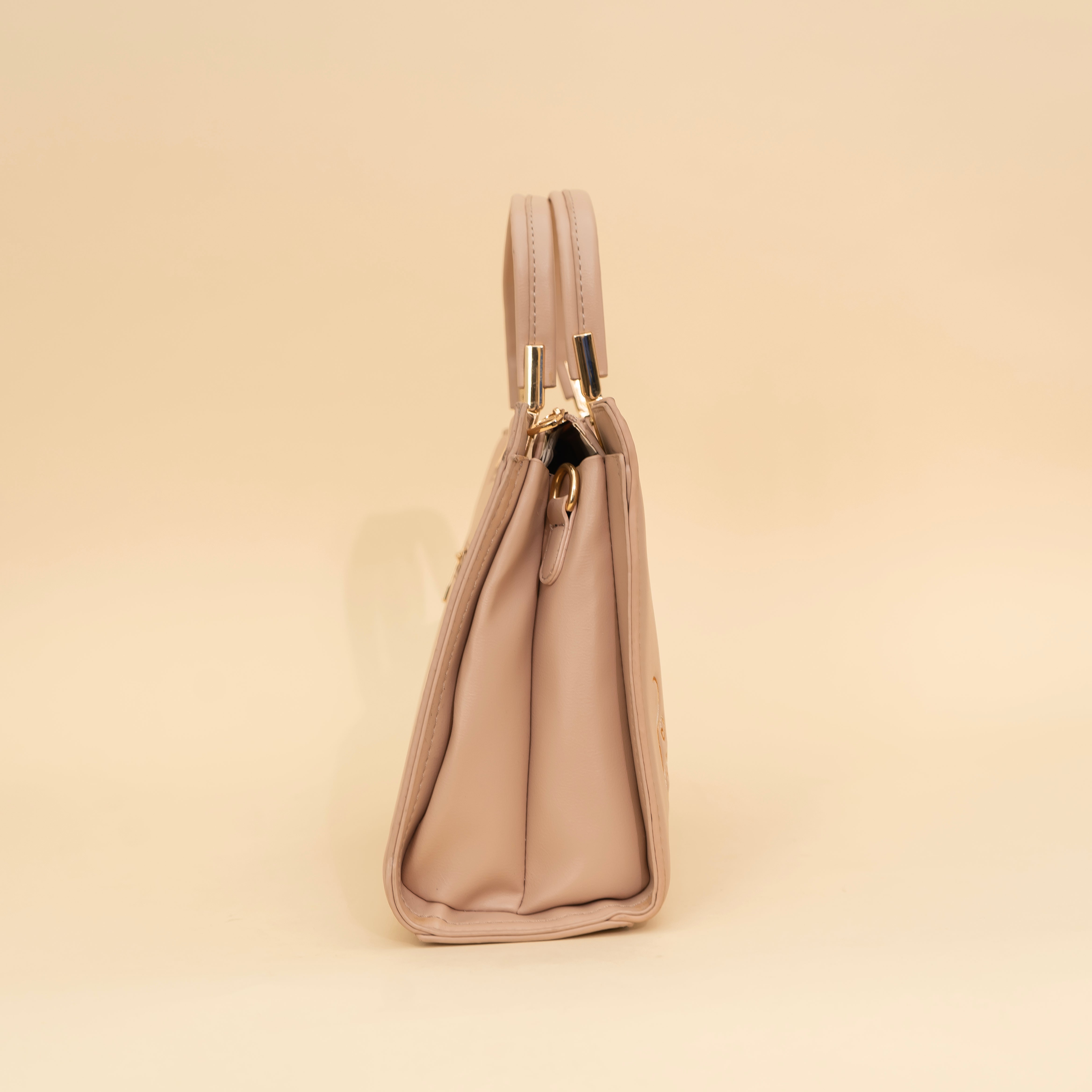 Flawless floral printed peach Handbag | cara