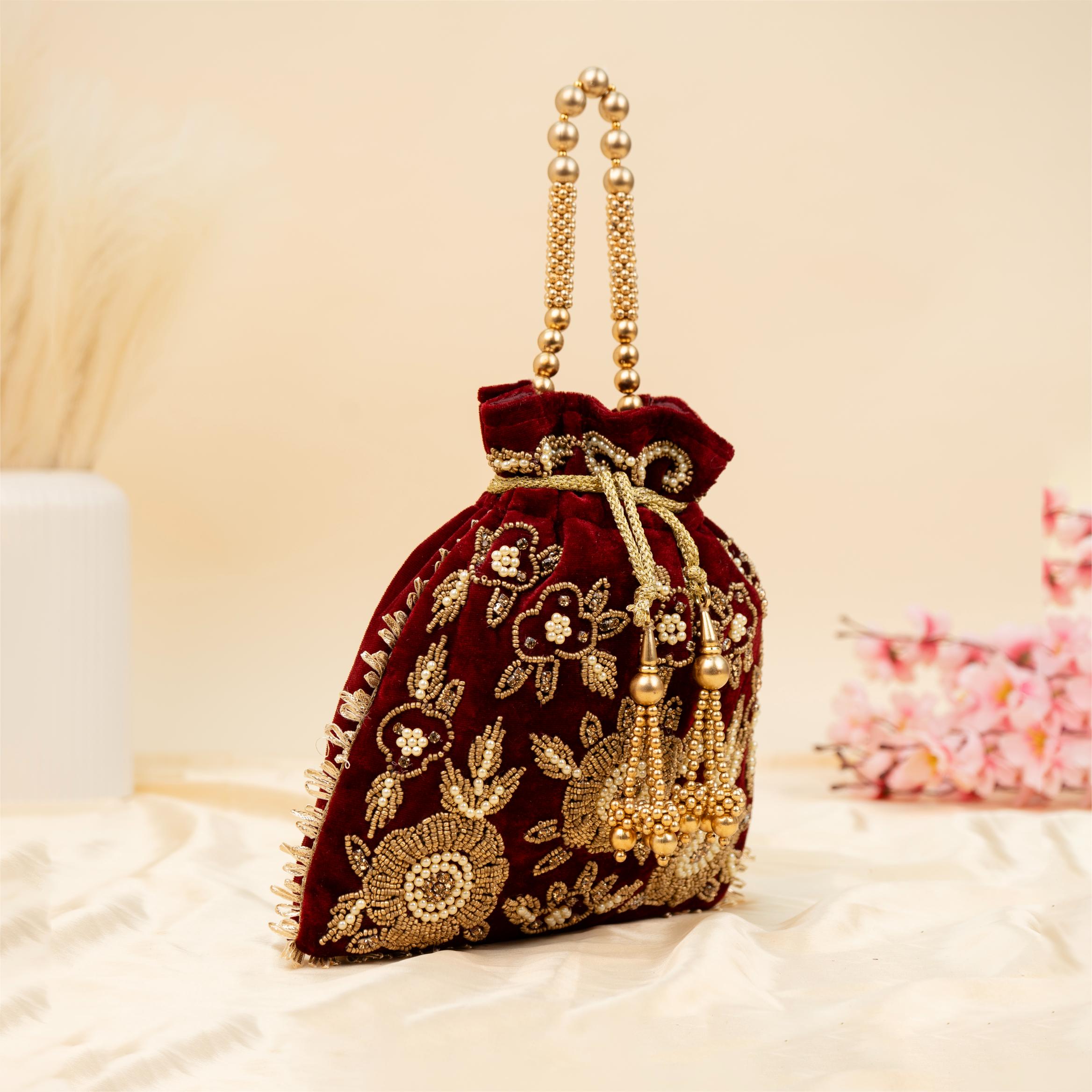 The Velvet Bloom Potli