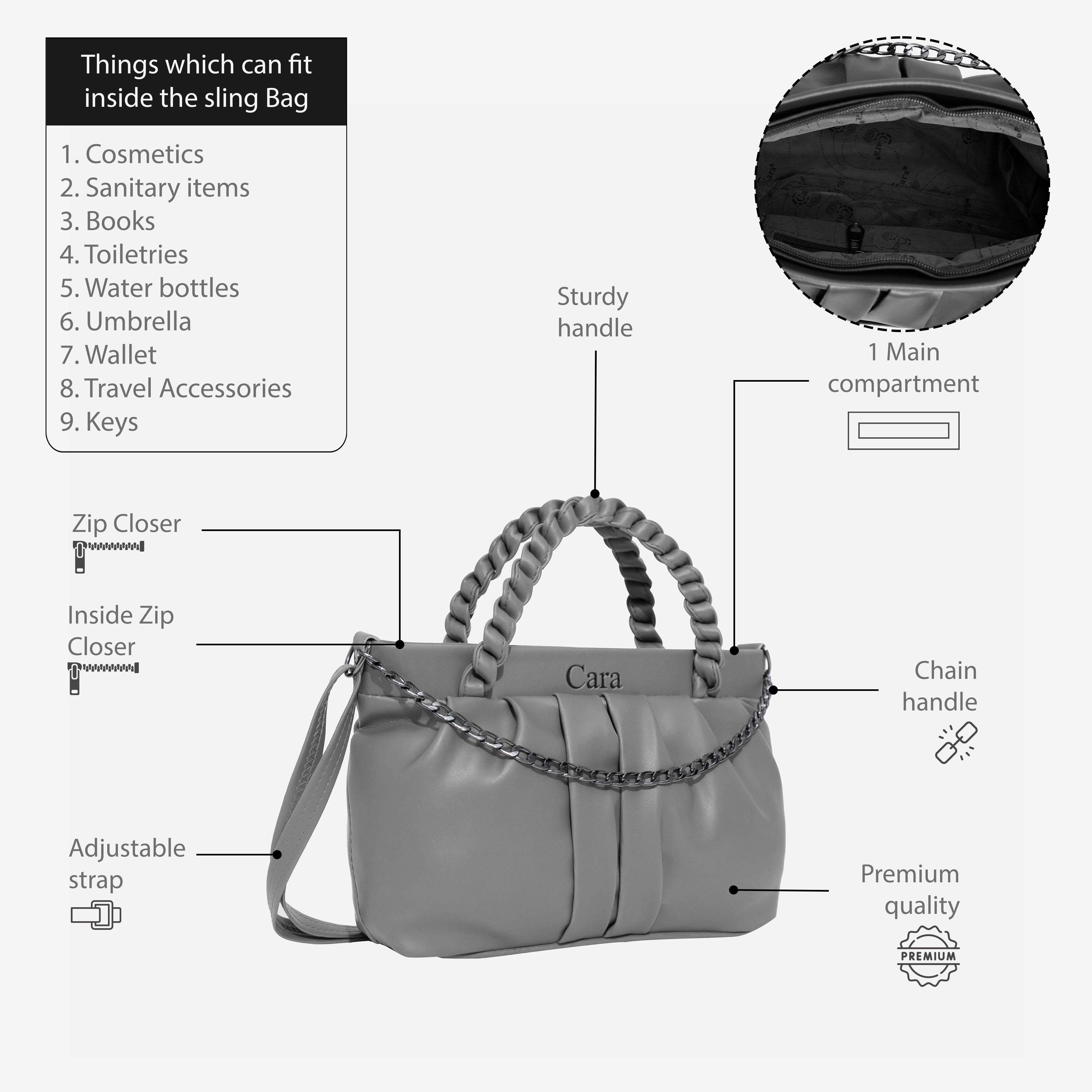 Burning Sand Braided sling bag | Cara