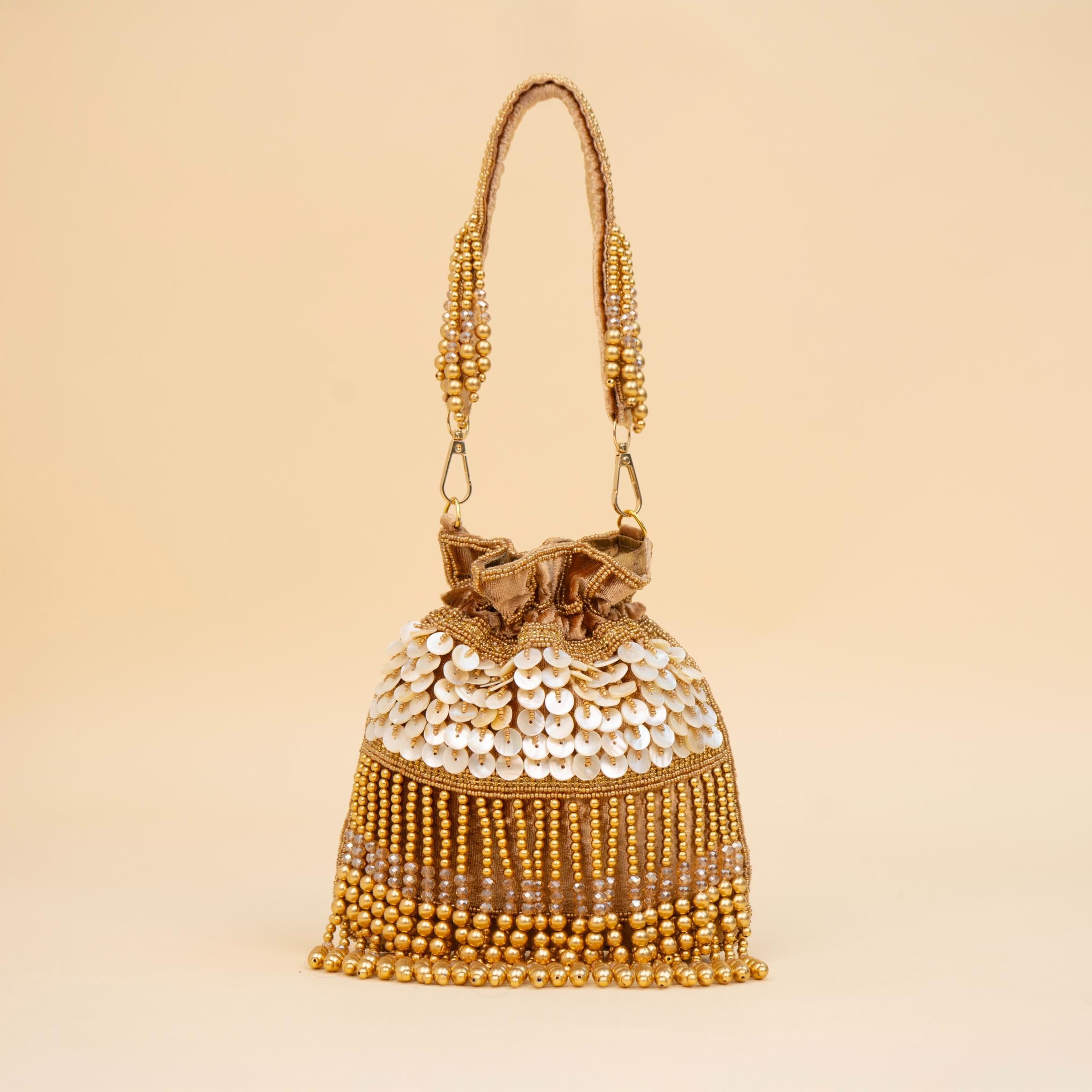 Royal Tassel Sequin Potli