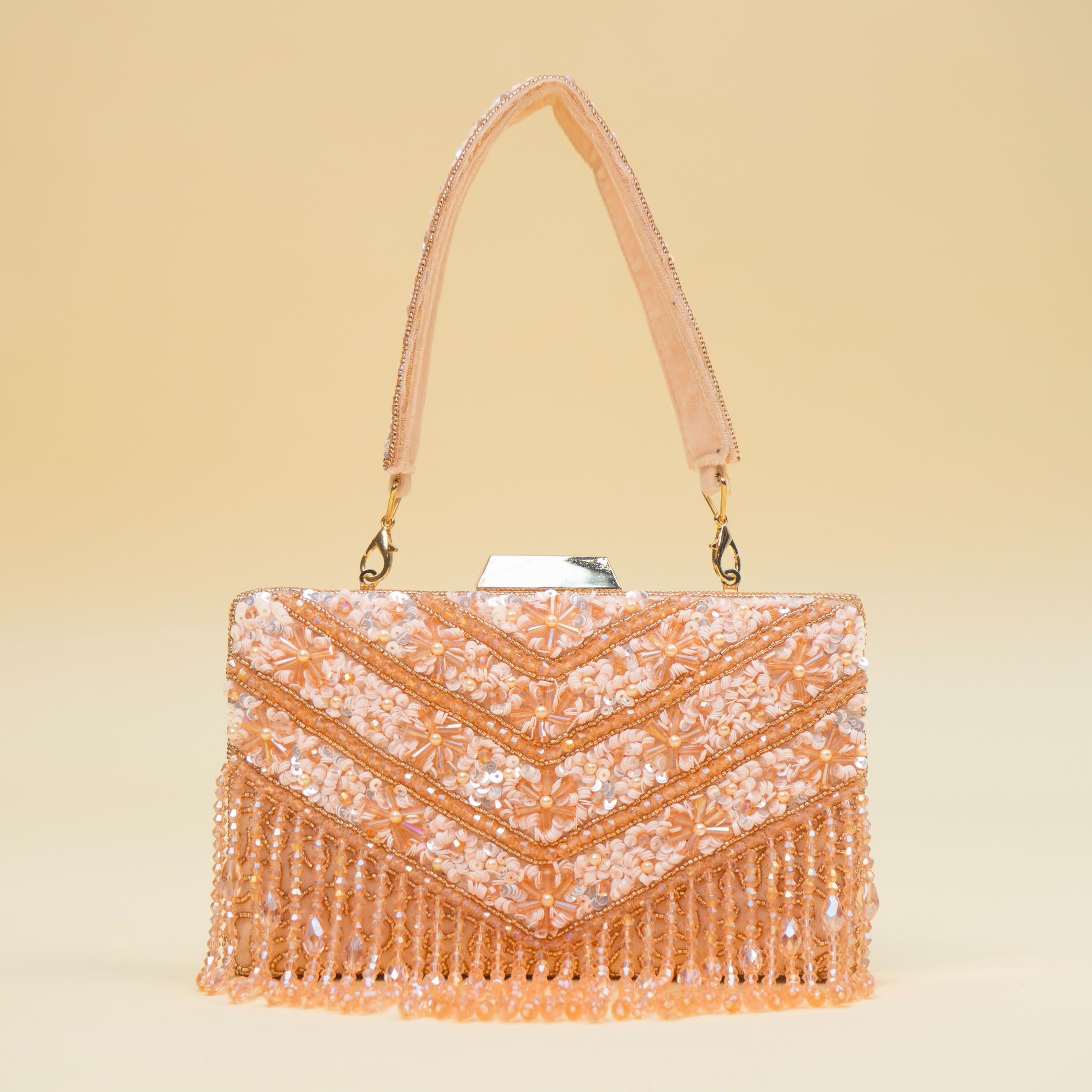 Timeless Pearl Gold Clutch