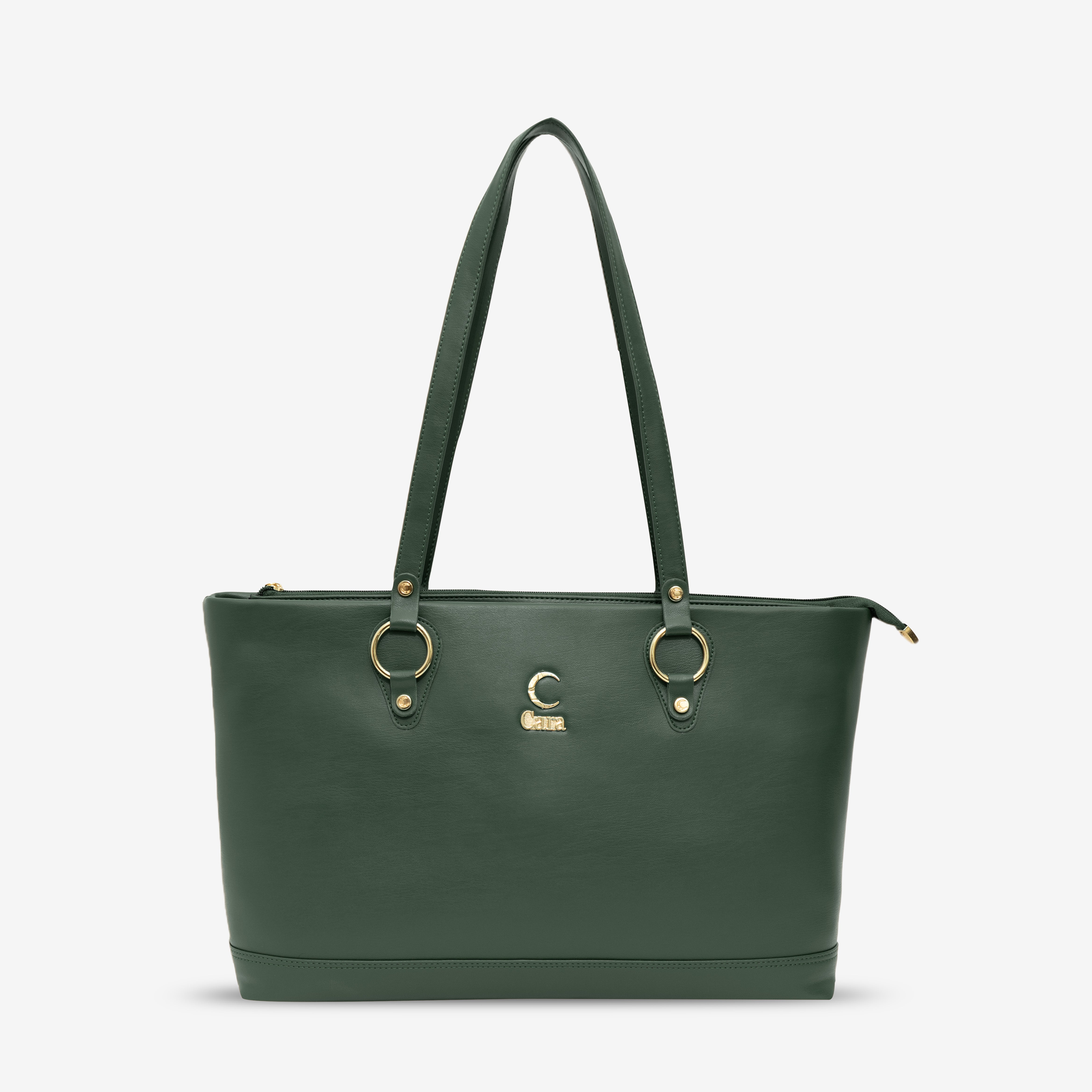 Olive Green Corporate Chic Tote | Cara