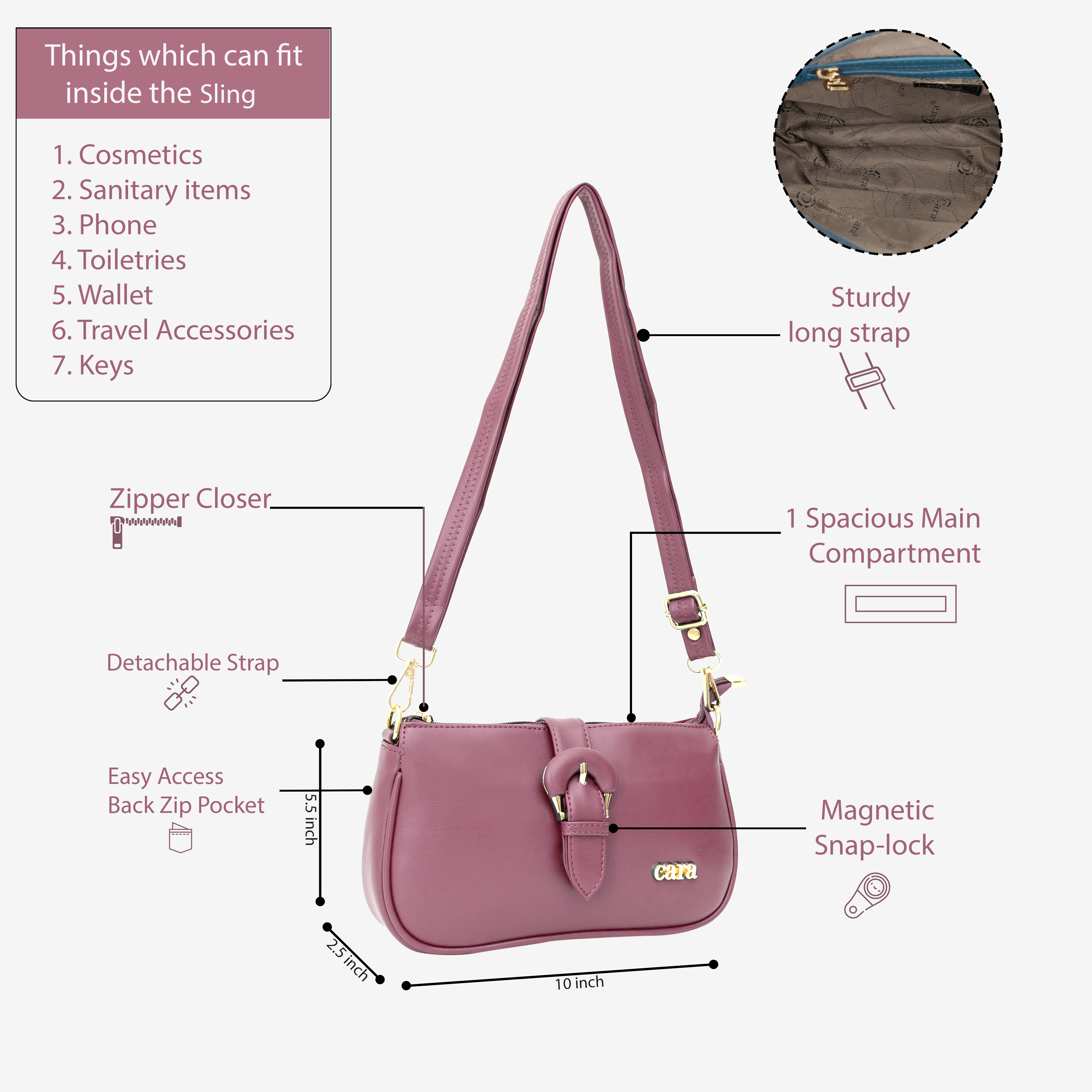 Pink Pleasant Sling | Cara