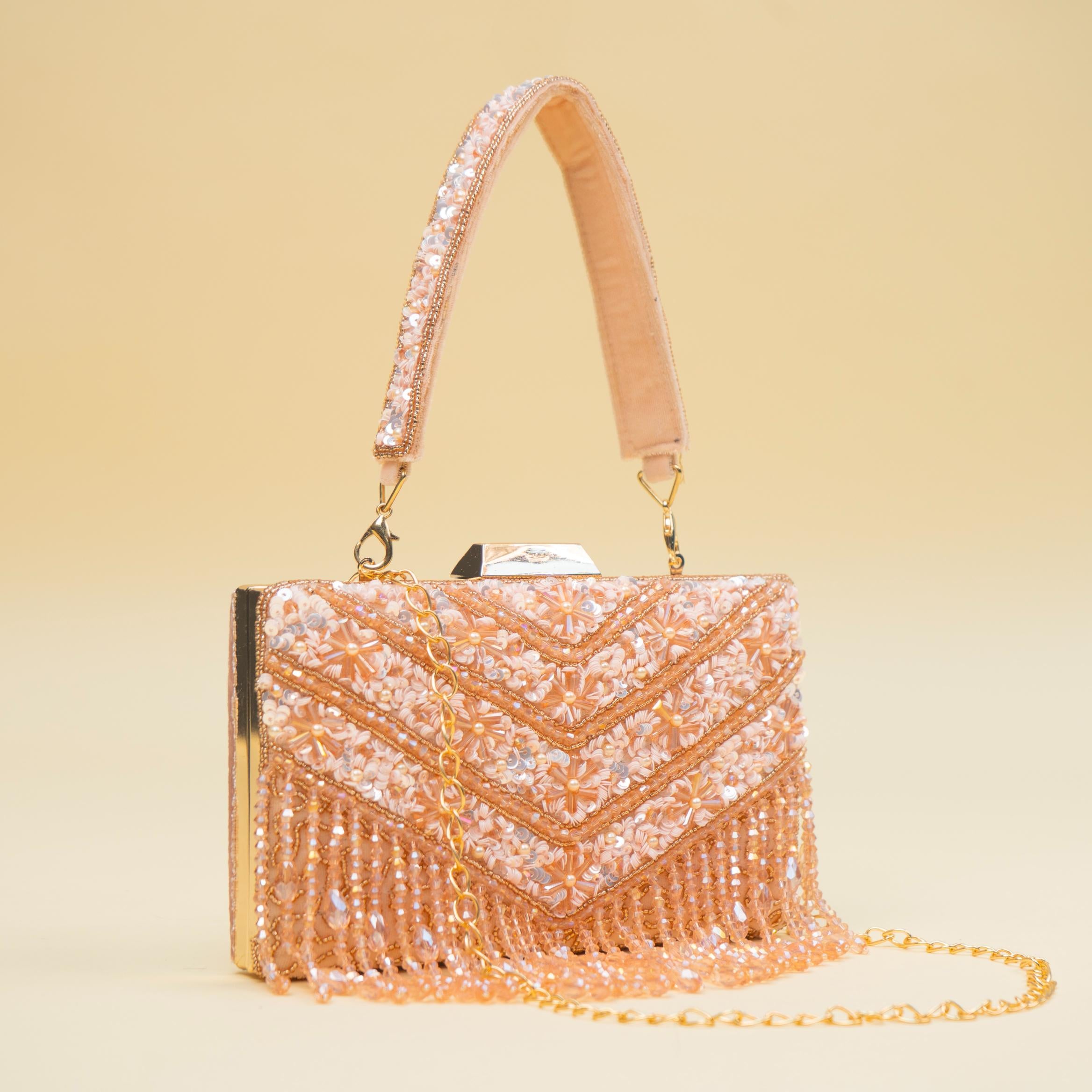 Timeless Pearl Gold Clutch