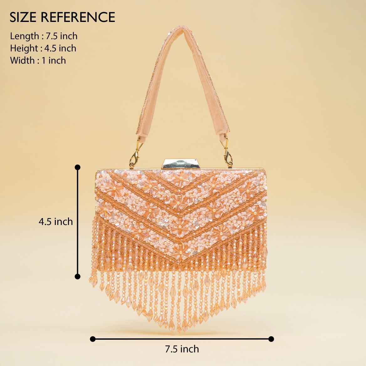 Timeless Pearl Gold Clutch