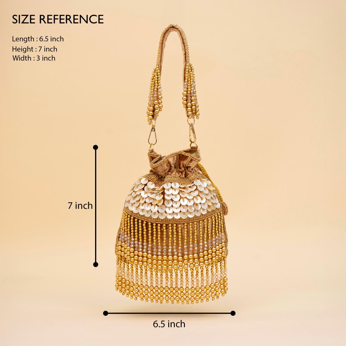 Royal Tassel Sequin Potli