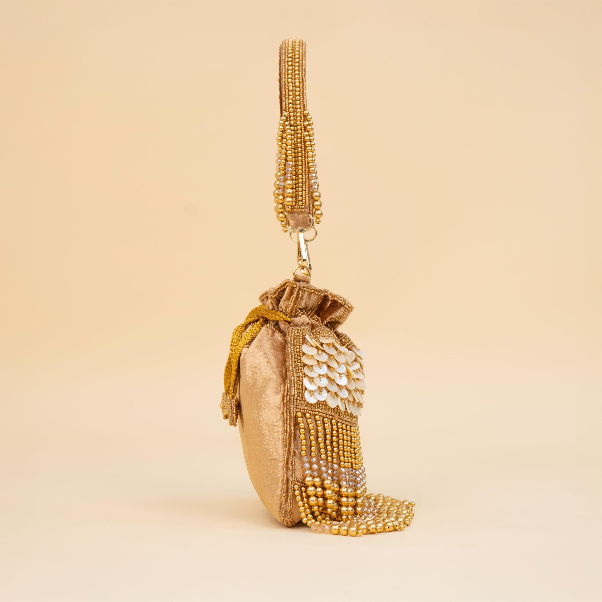 Royal Tassel Sequin Potli