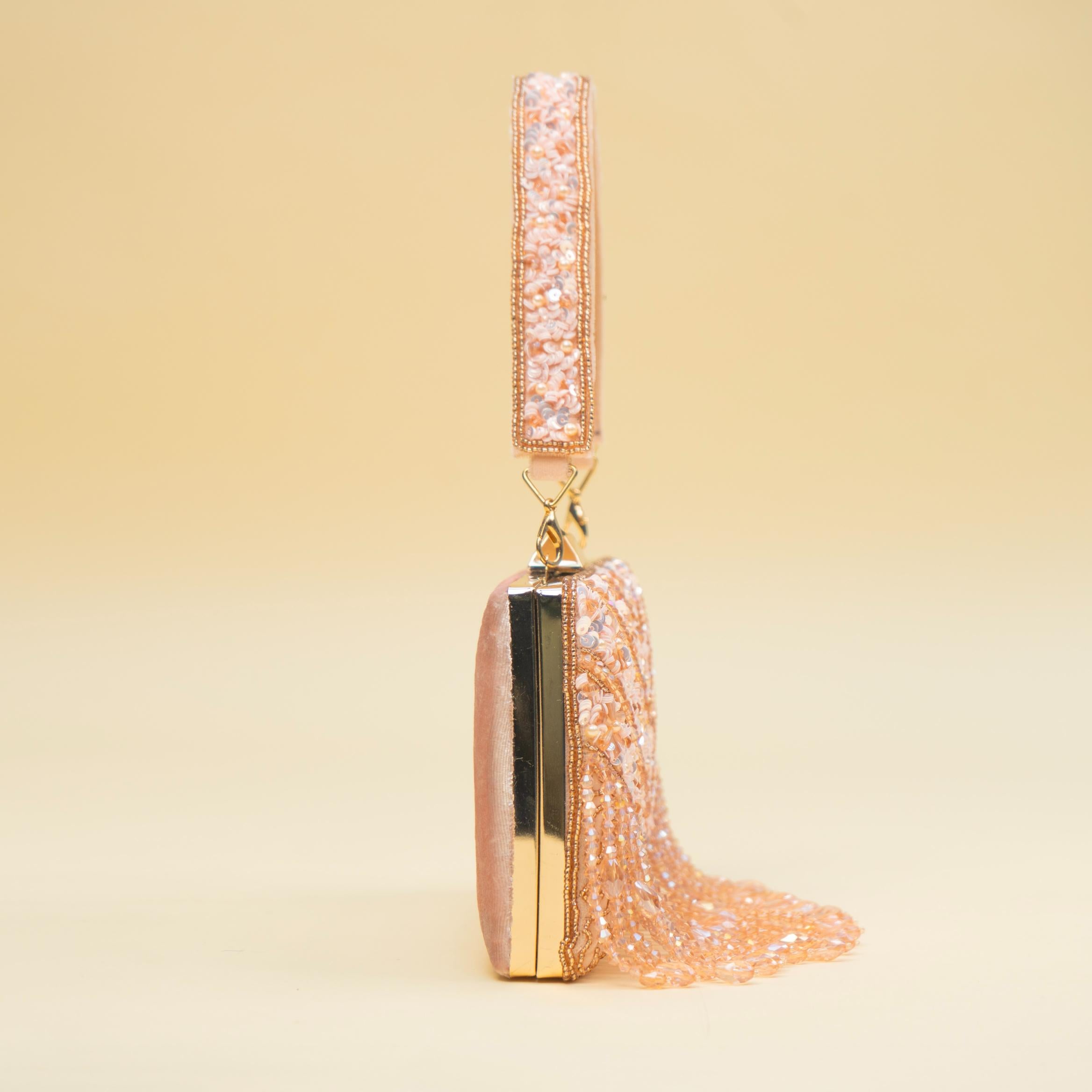 Timeless Pearl Gold Clutch
