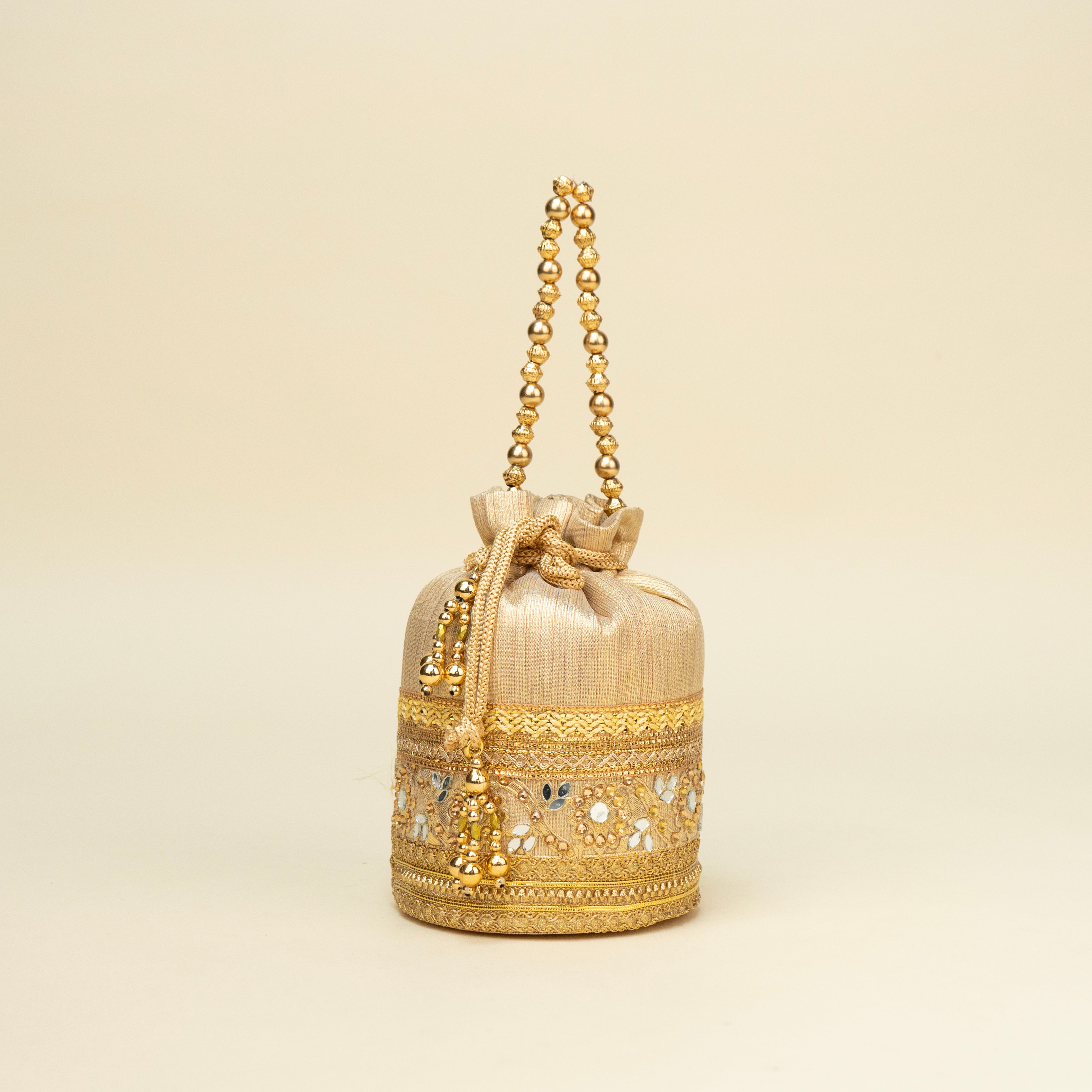 Signature Gold Braid Potli