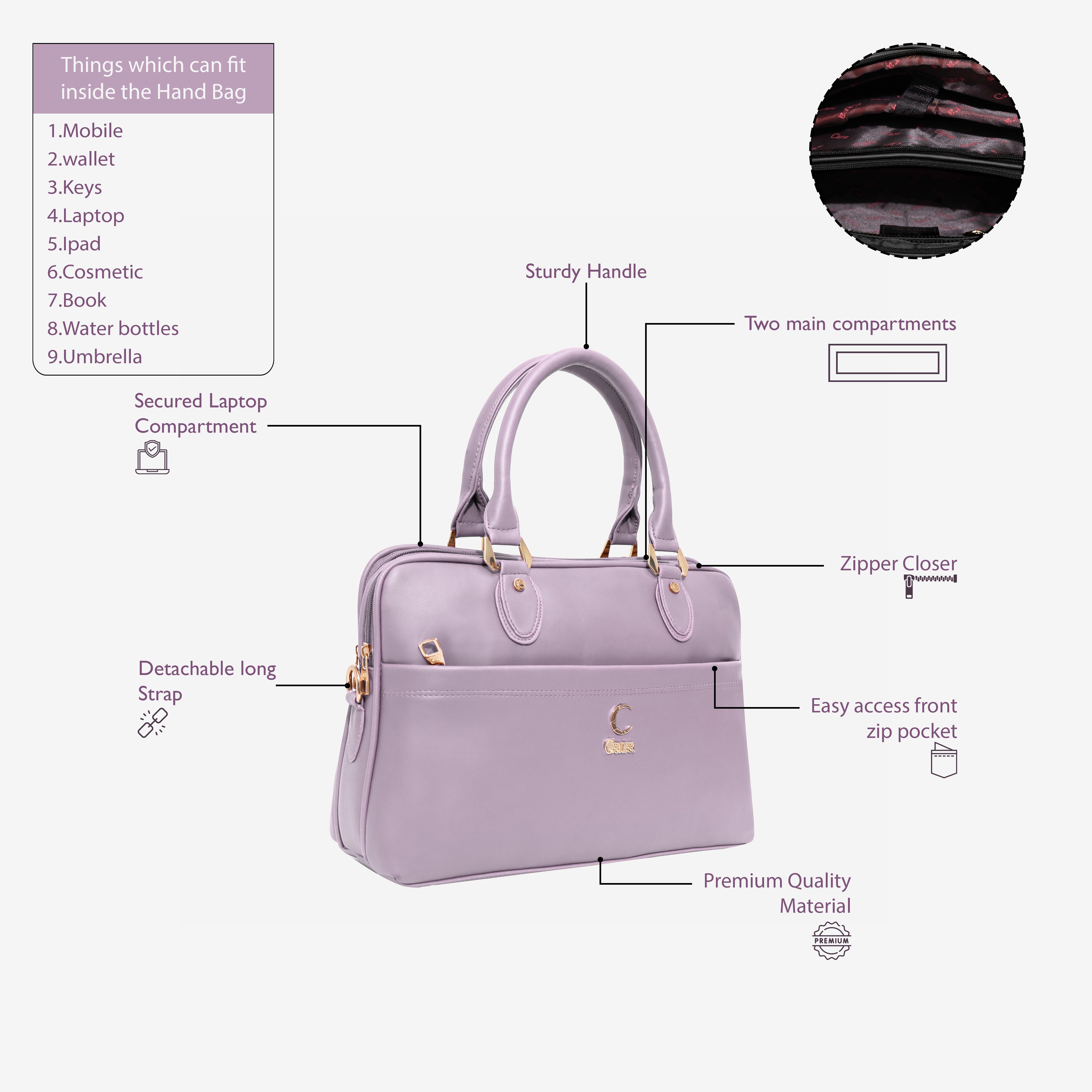 Classic Luxe Handbag | Cara