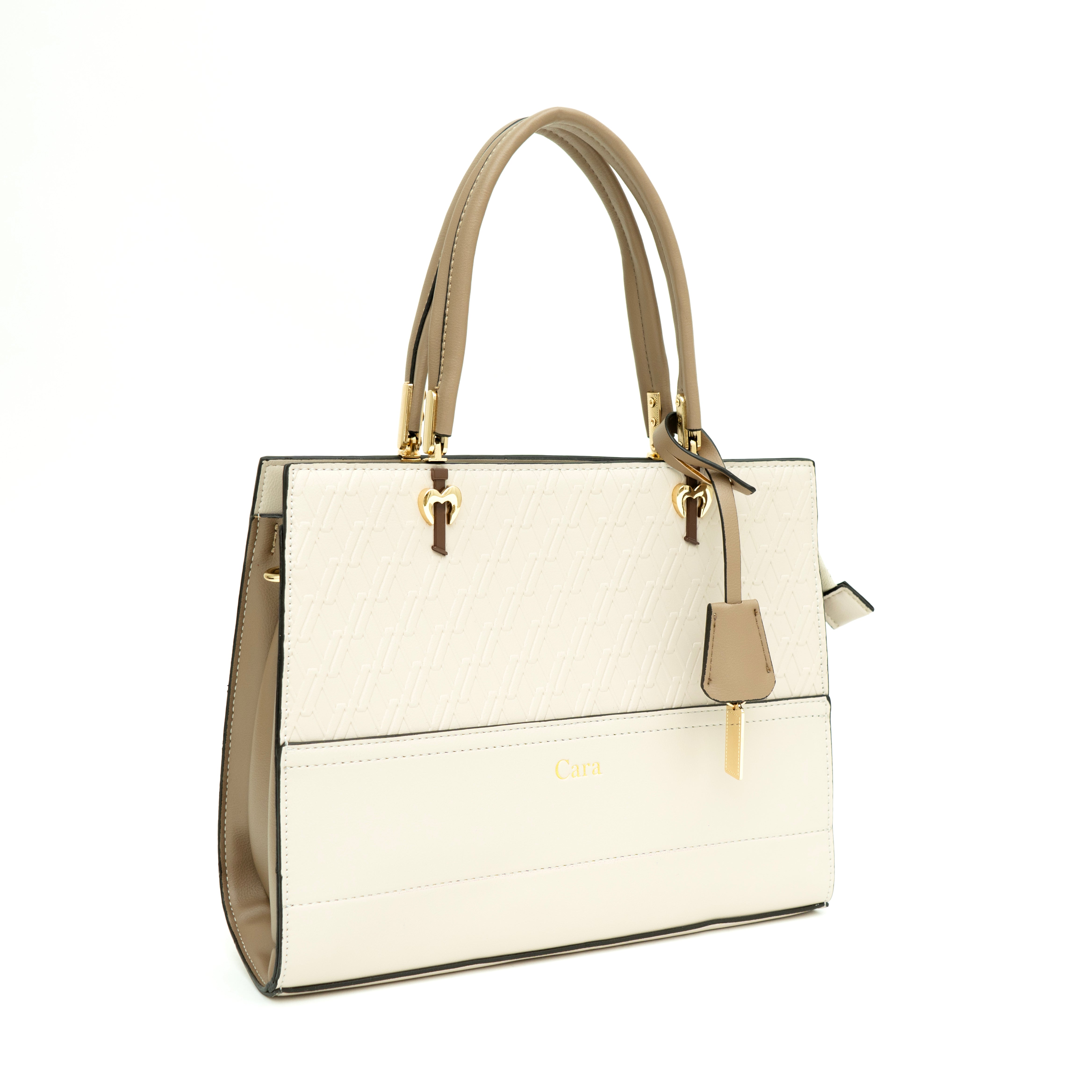 Classy Twist Carry Beige HANDBAG | CARA