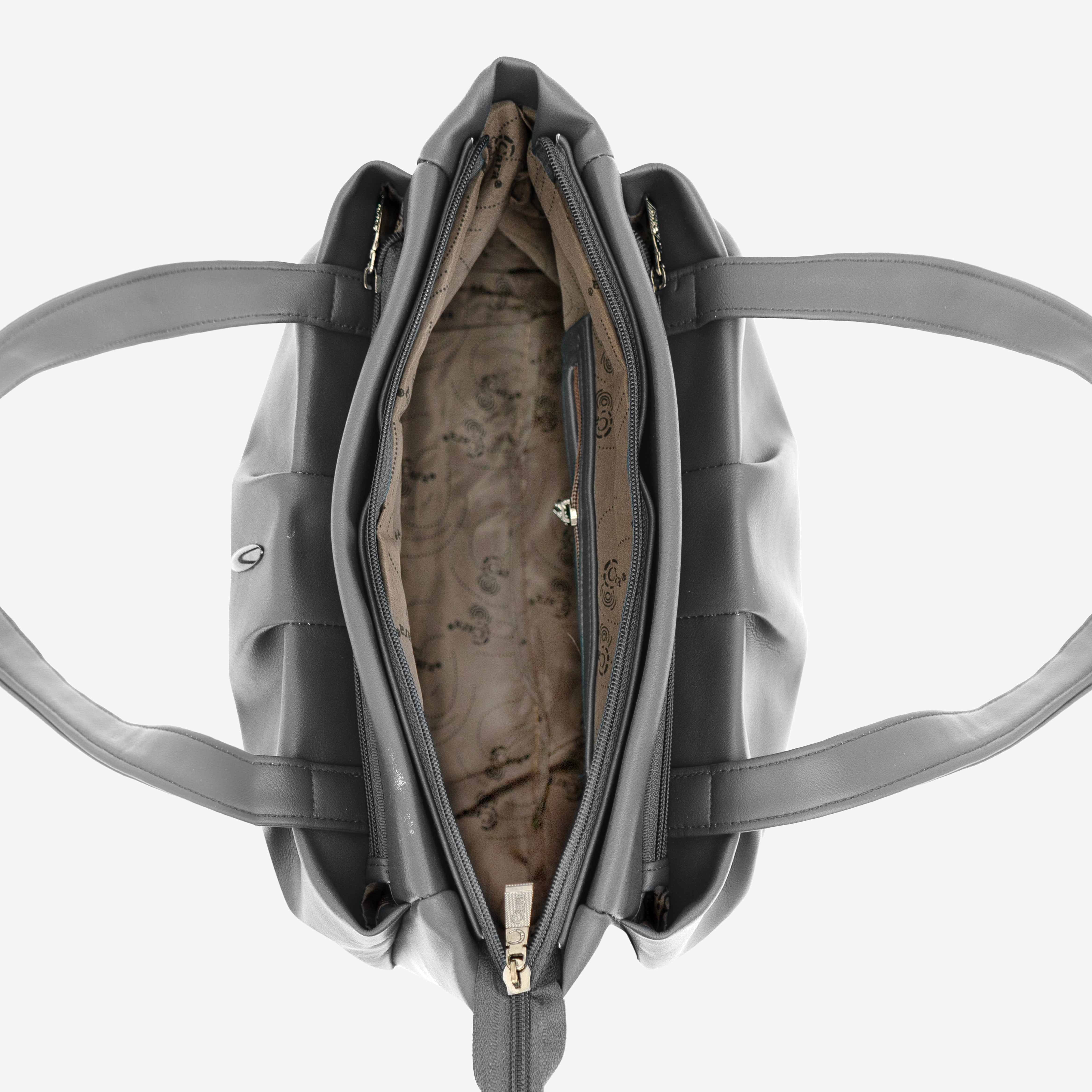 Smoky Gray Charm Handbag