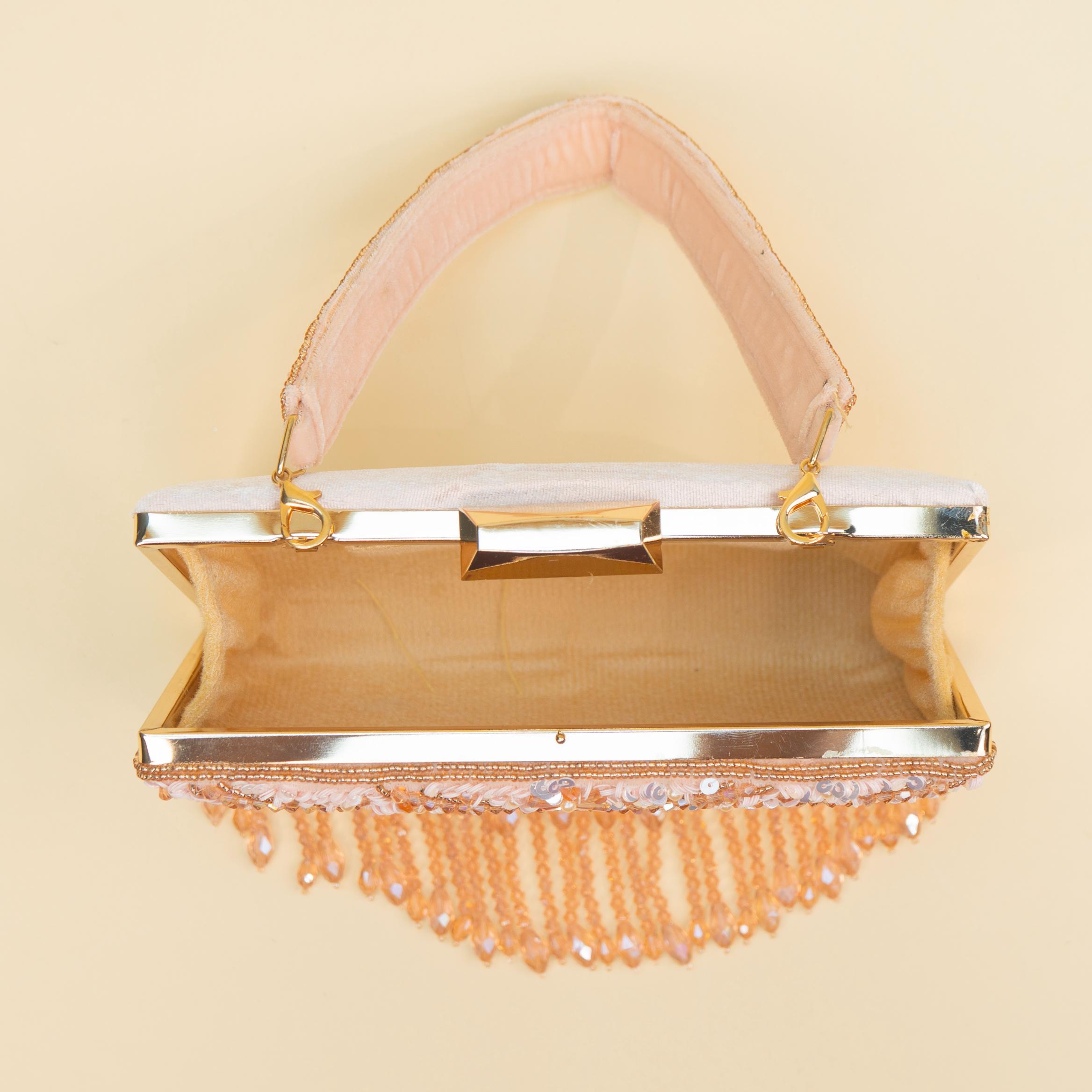 Timeless Pearl Gold Clutch