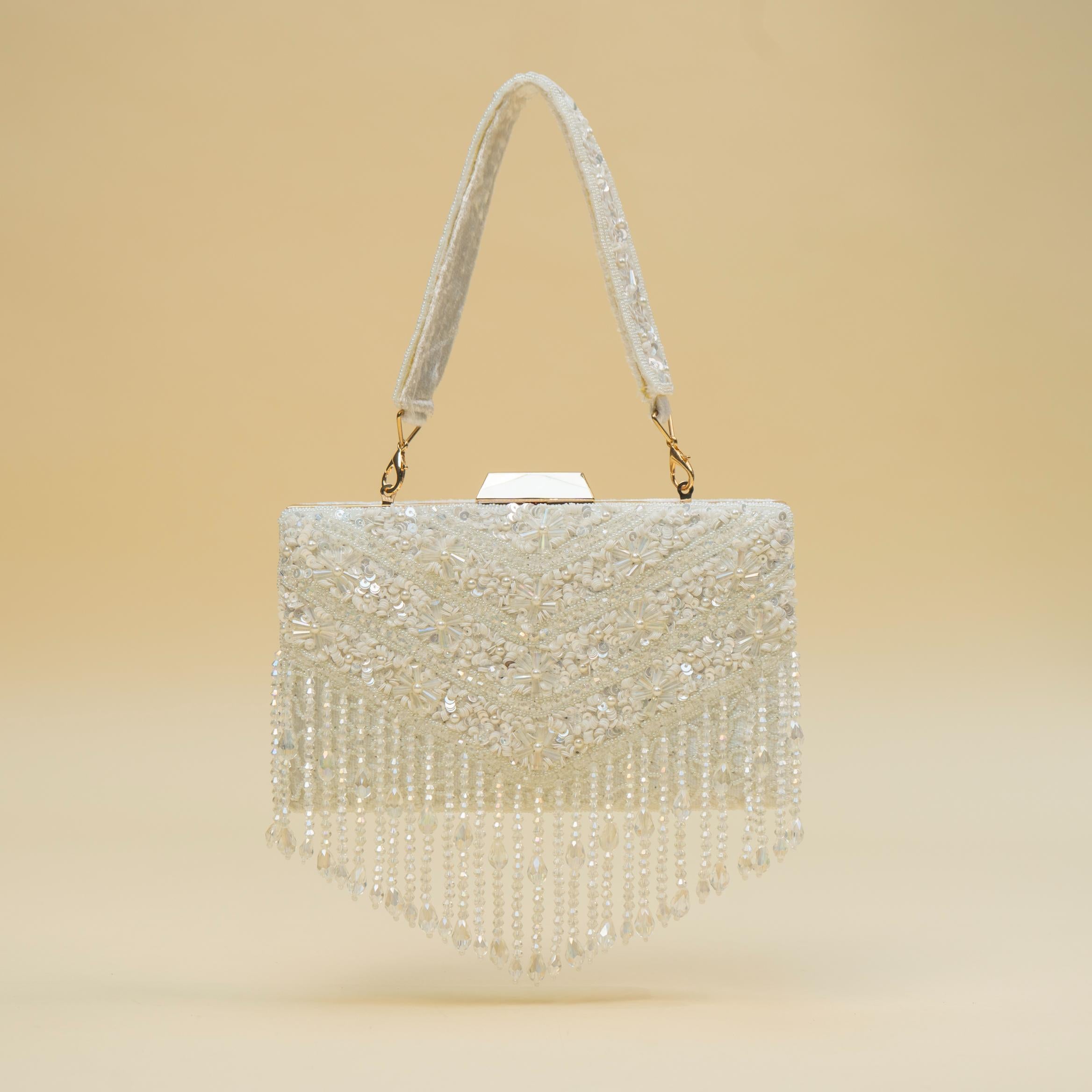 Timeless Pearl Gold Clutch