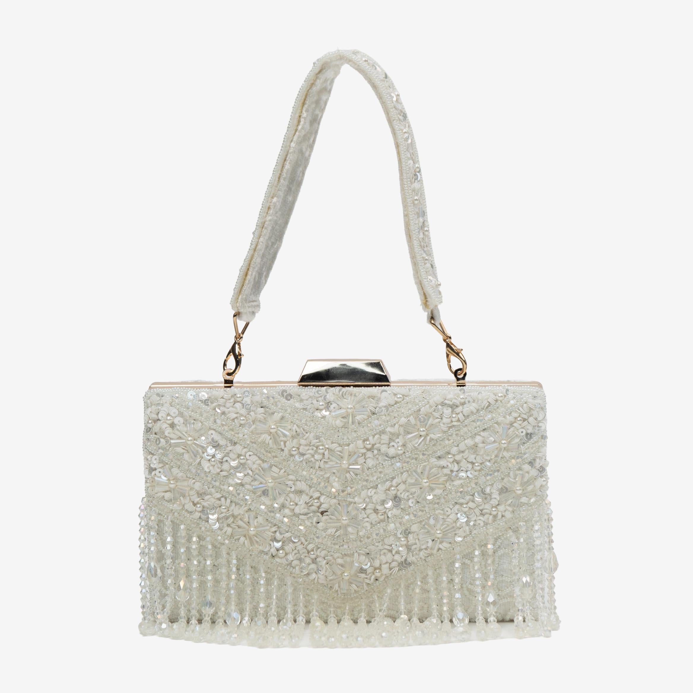 Timeless Pearl Gold Clutch