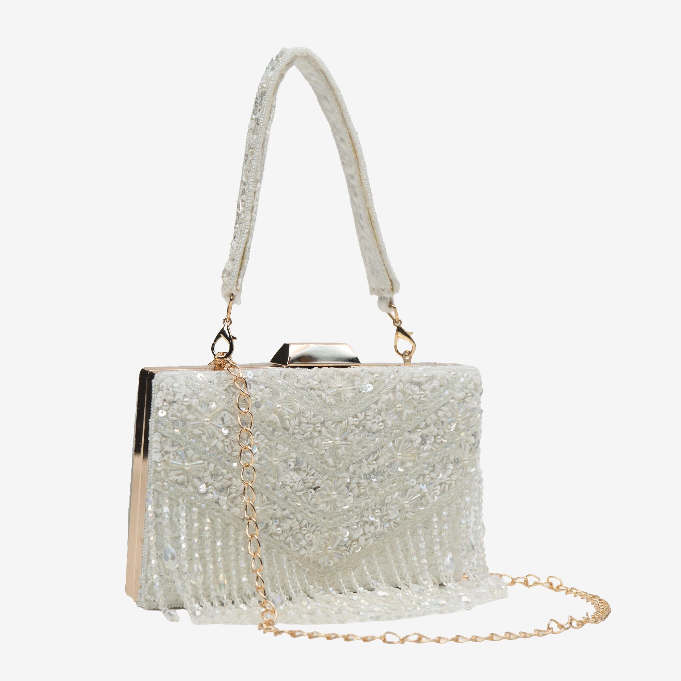 Timeless Pearl Gold Clutch