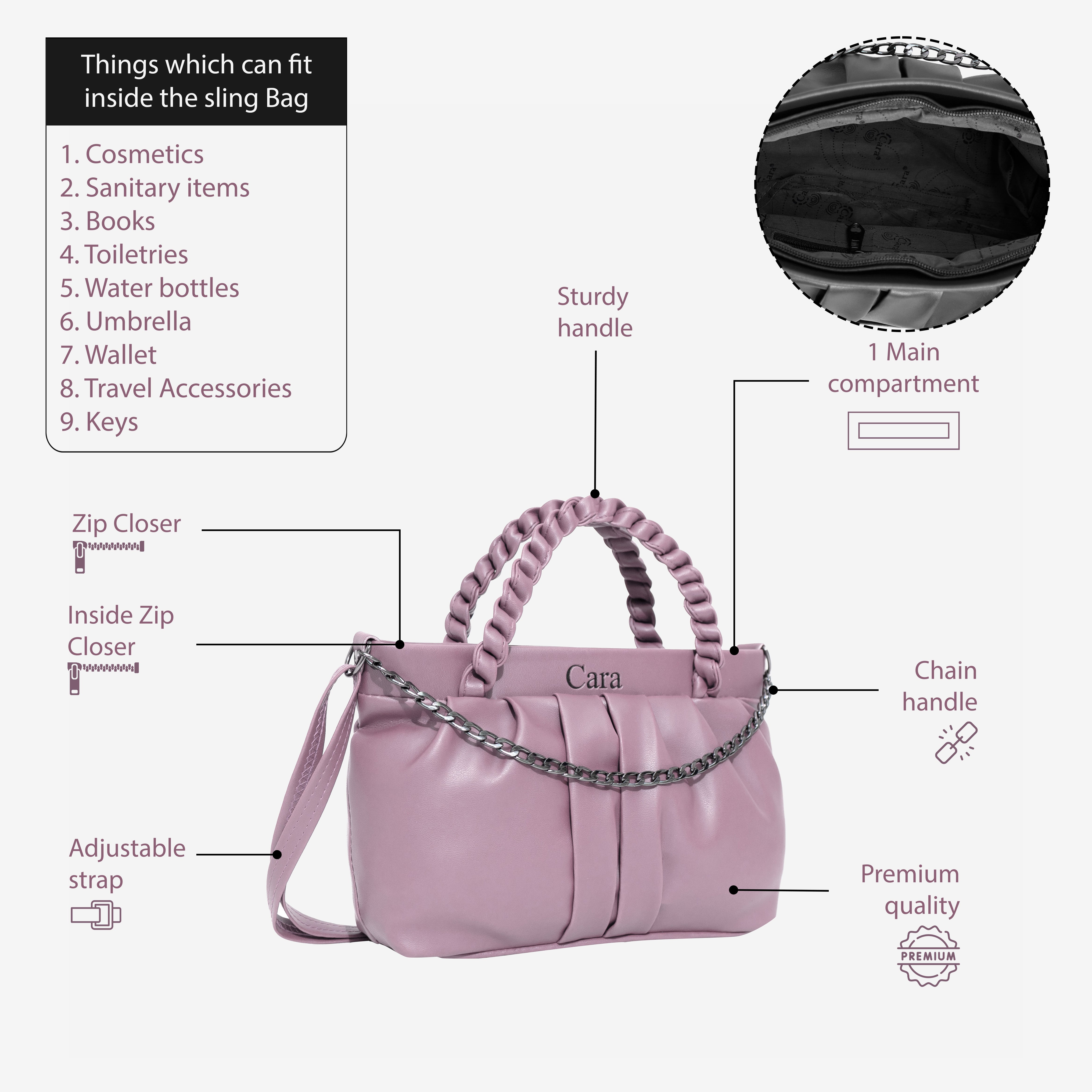 Burning Sand Braided sling bag | Cara