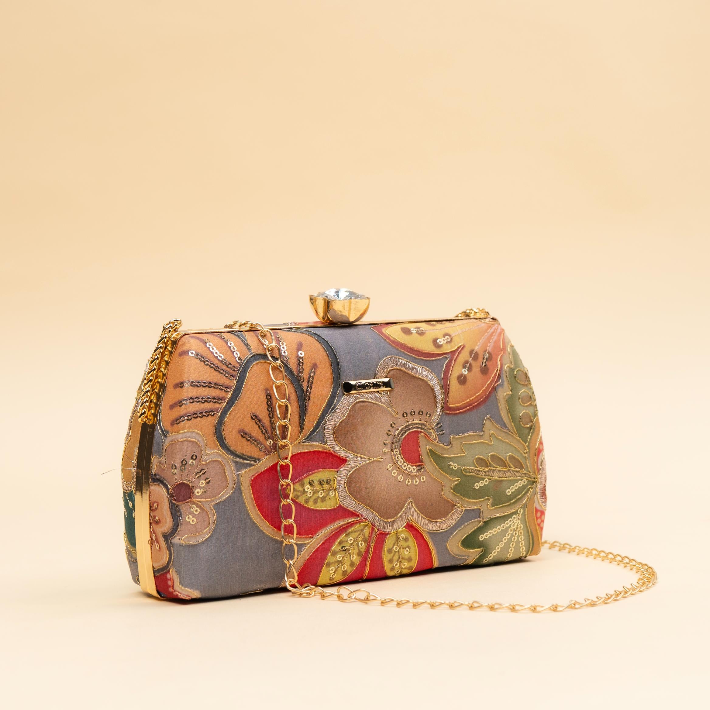 Sequin Thread Clutch