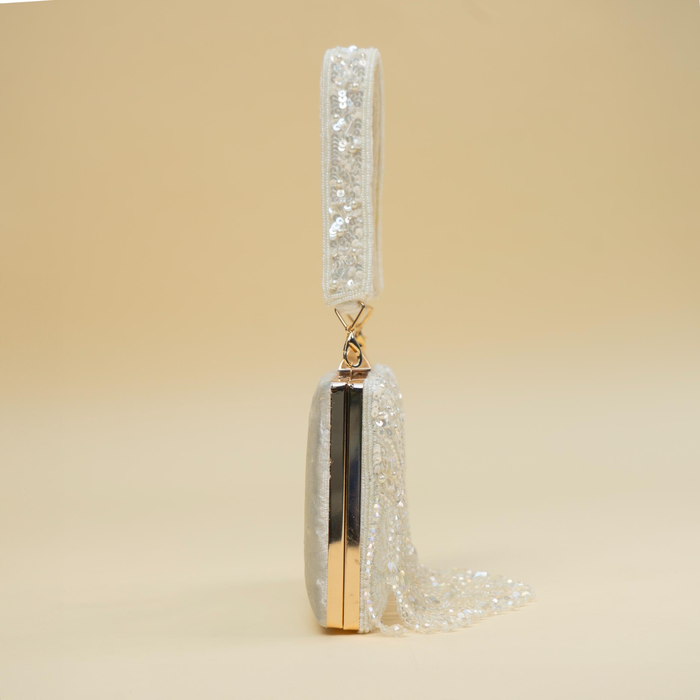 Timeless Pearl Gold Clutch