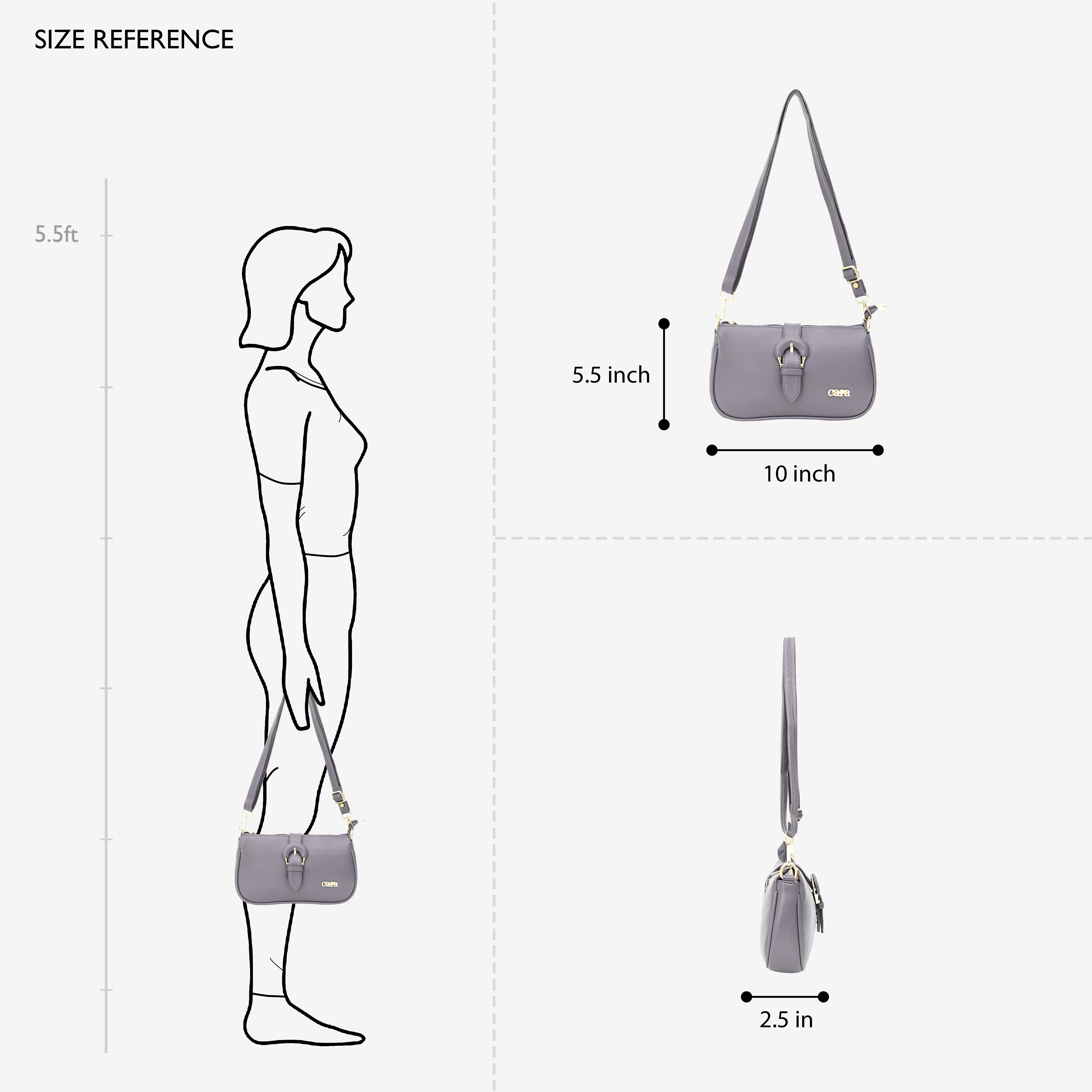 Grey Pleasant Sling | Cara