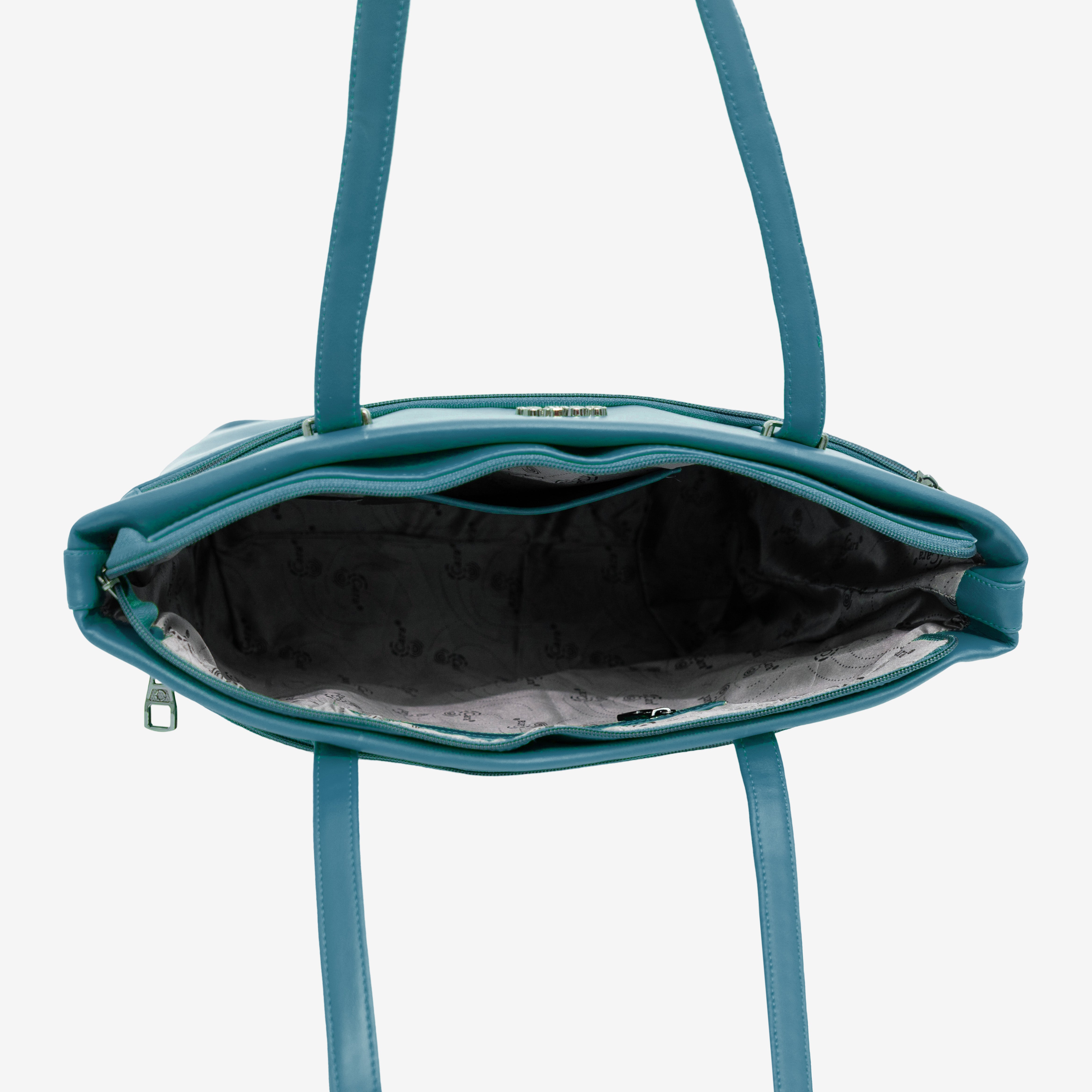 Teal Blue 9 to 5 Office Tote Bag | Cara