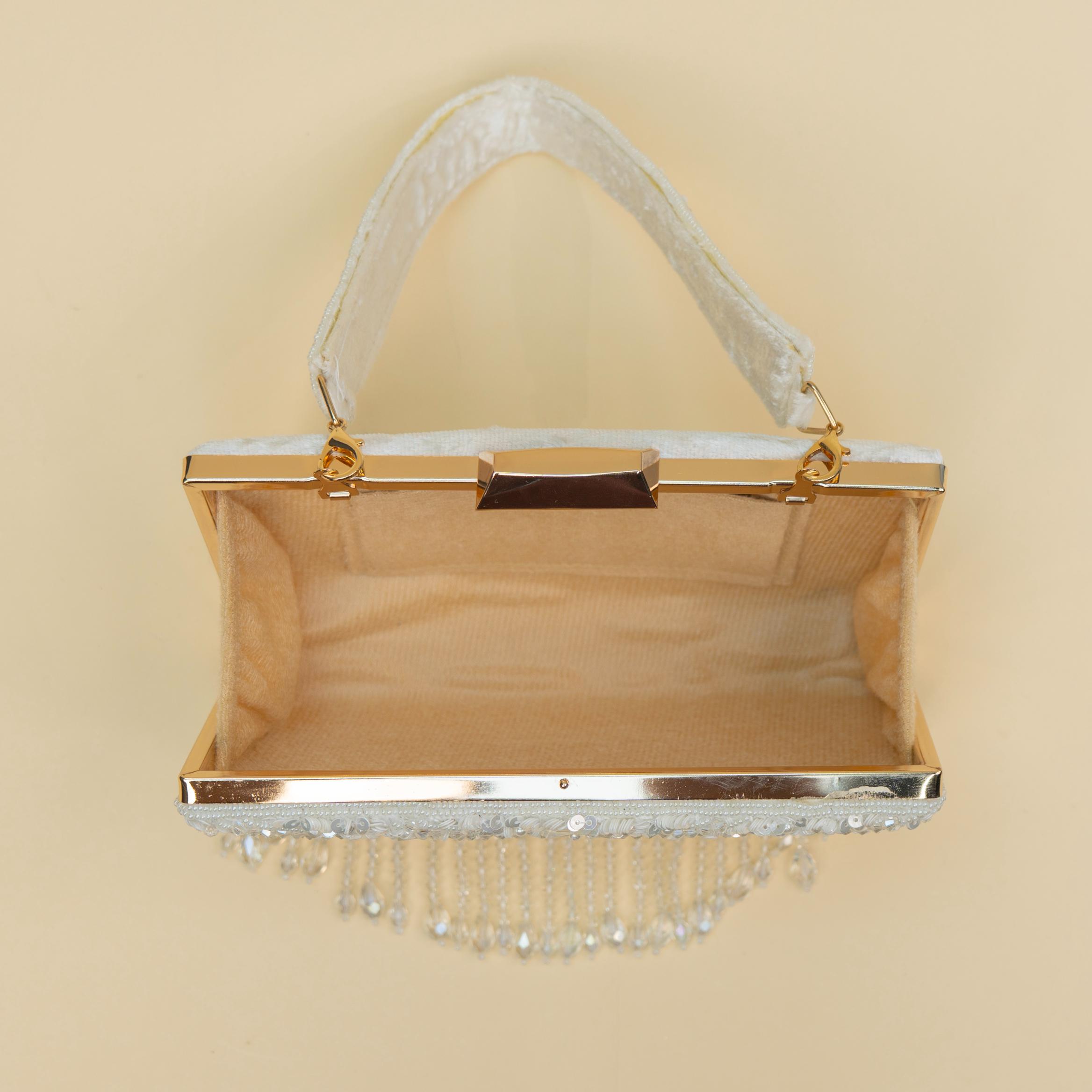 Timeless Pearl Gold Clutch