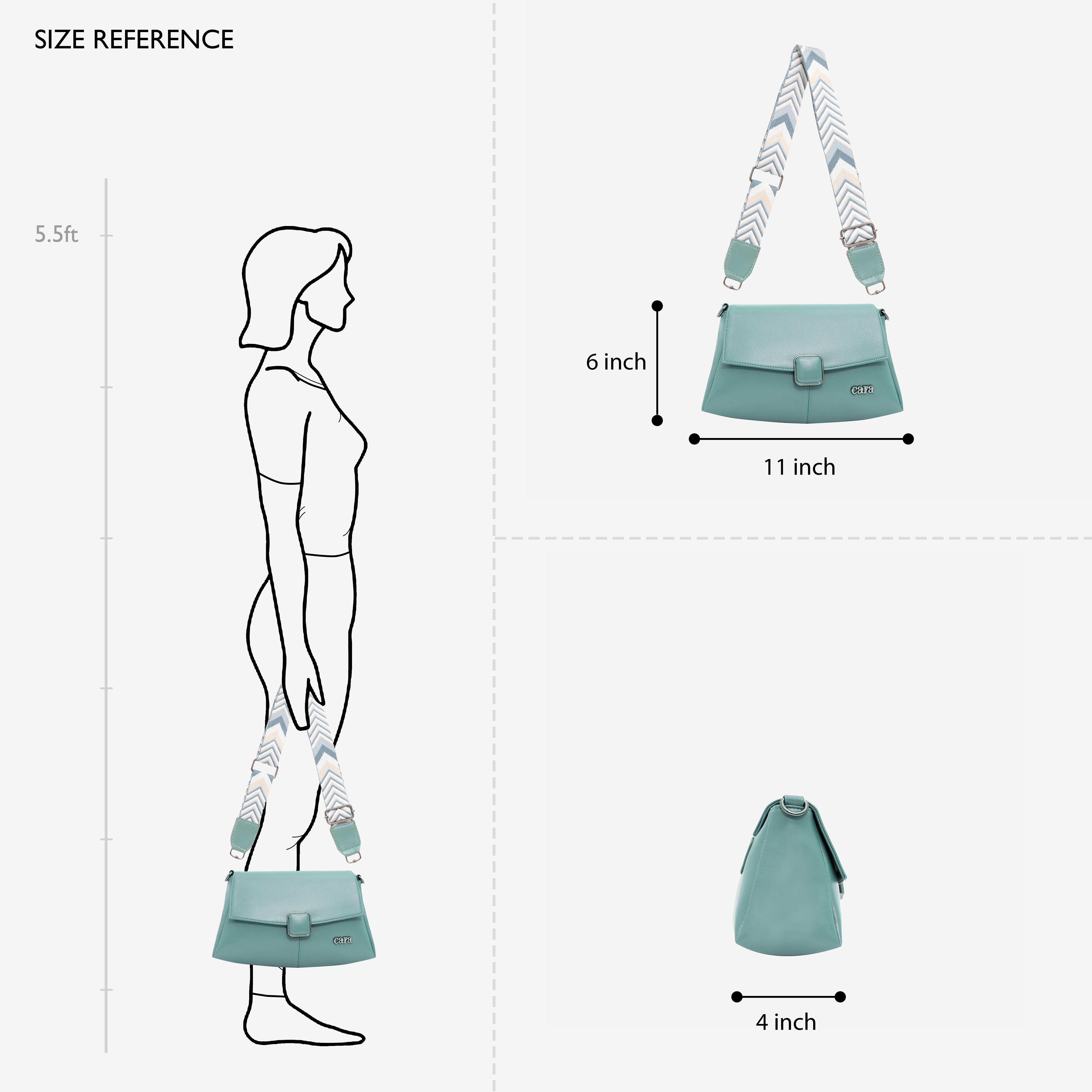 Blue Modish carry sling bag | CARA