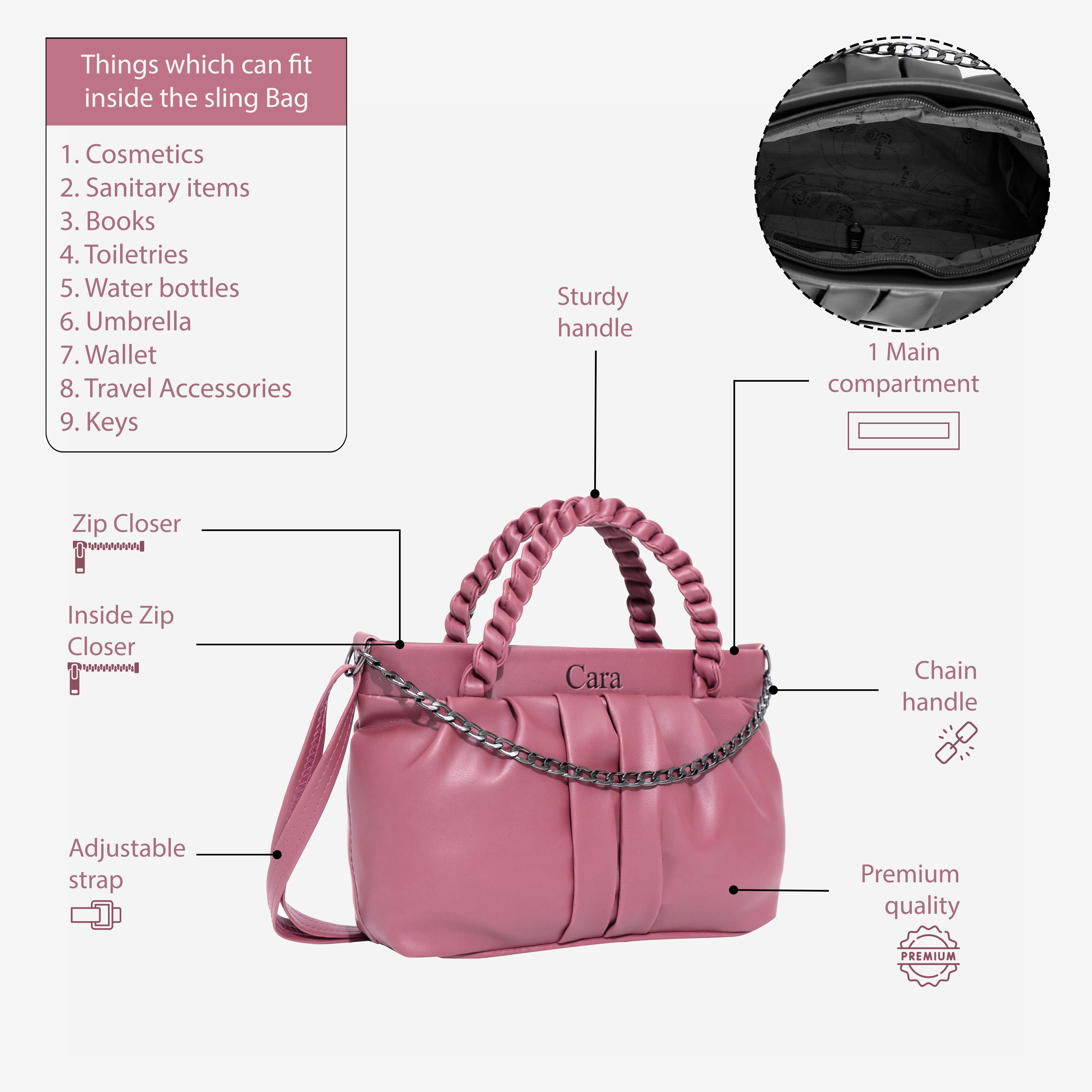 Burning Sand Braided sling bag | Cara