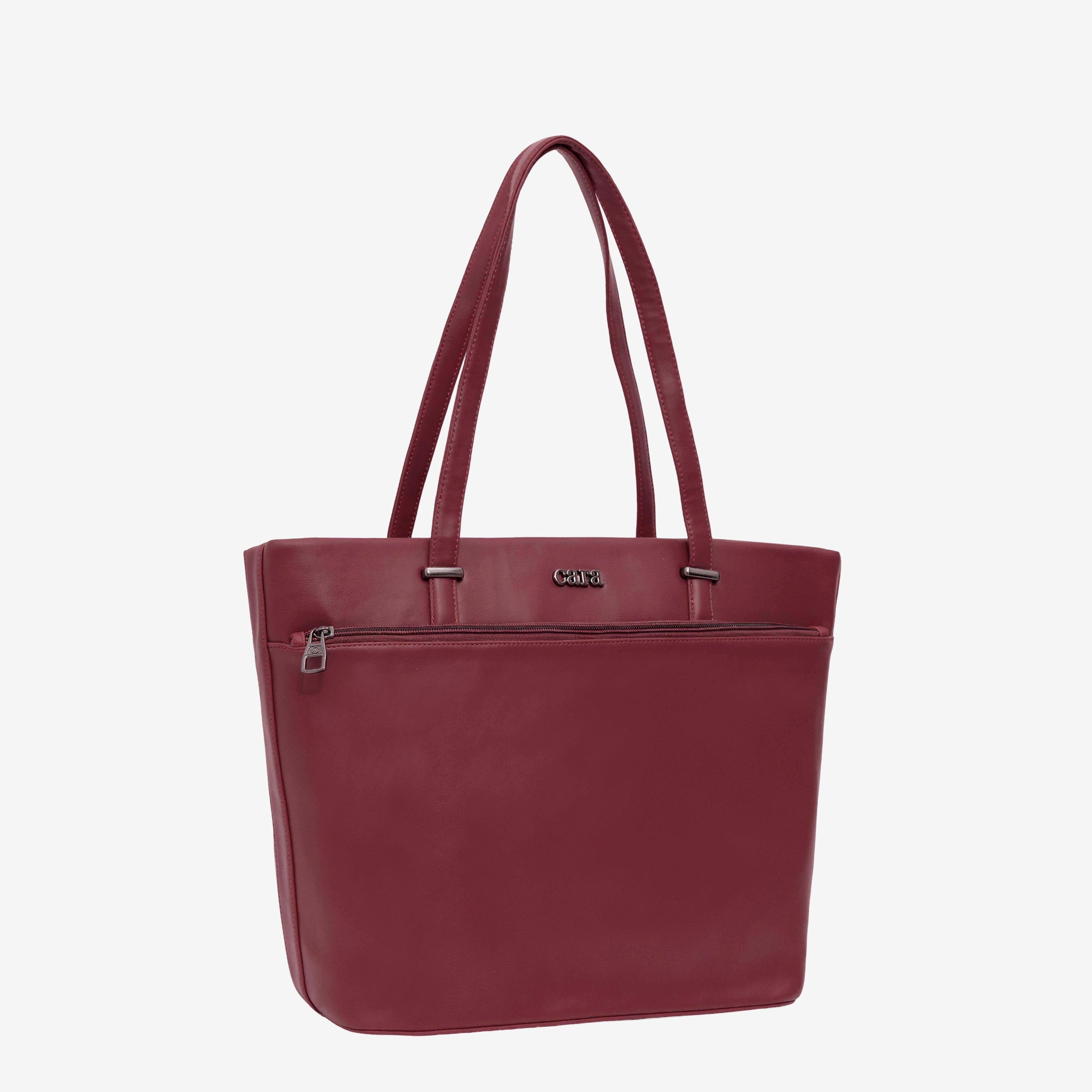 Maroon 9 to 5 Office Tote Bag | Cara